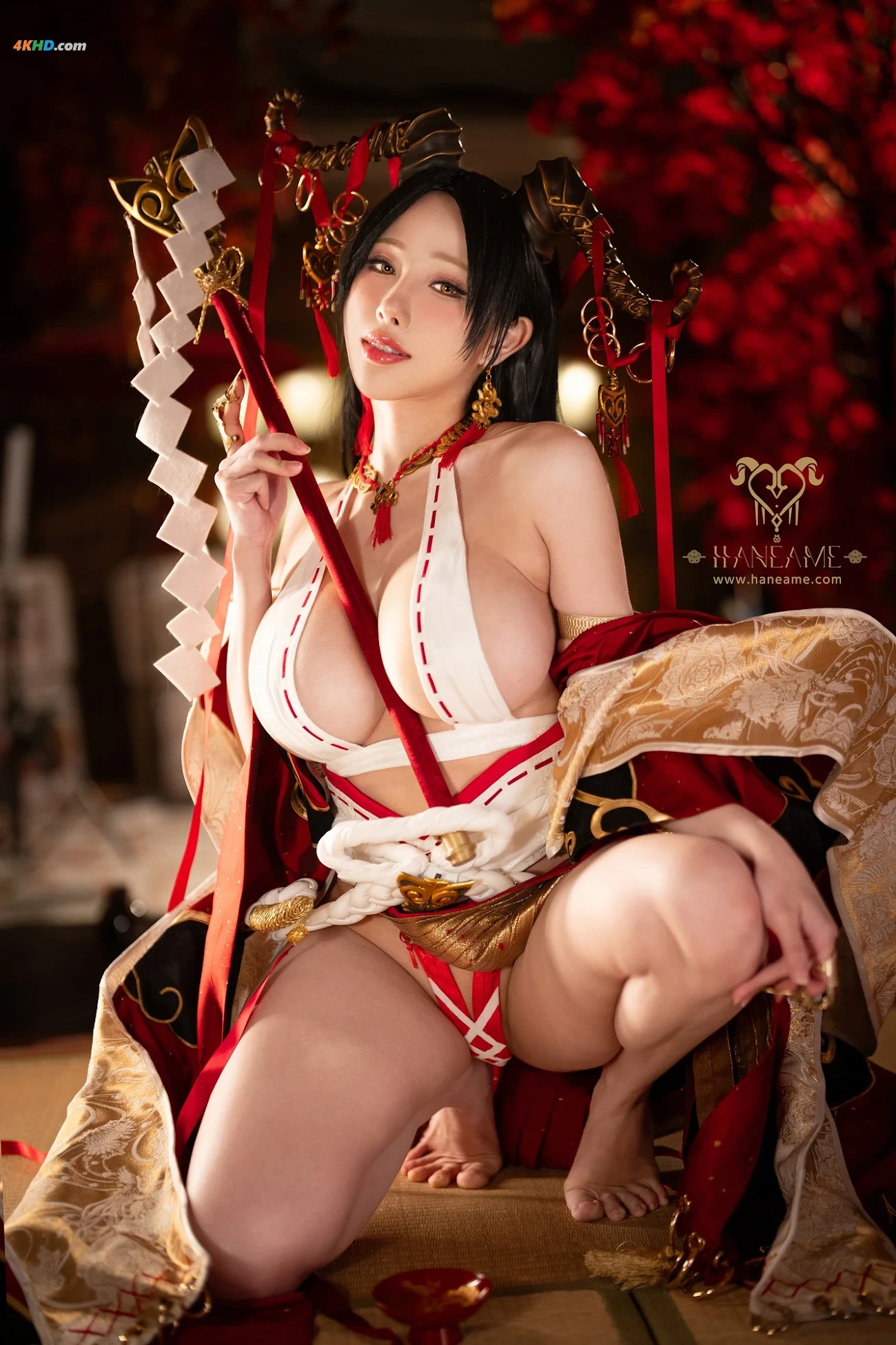 YuBoHaneAme - Lustful Goat Miko 2 — photo 11
