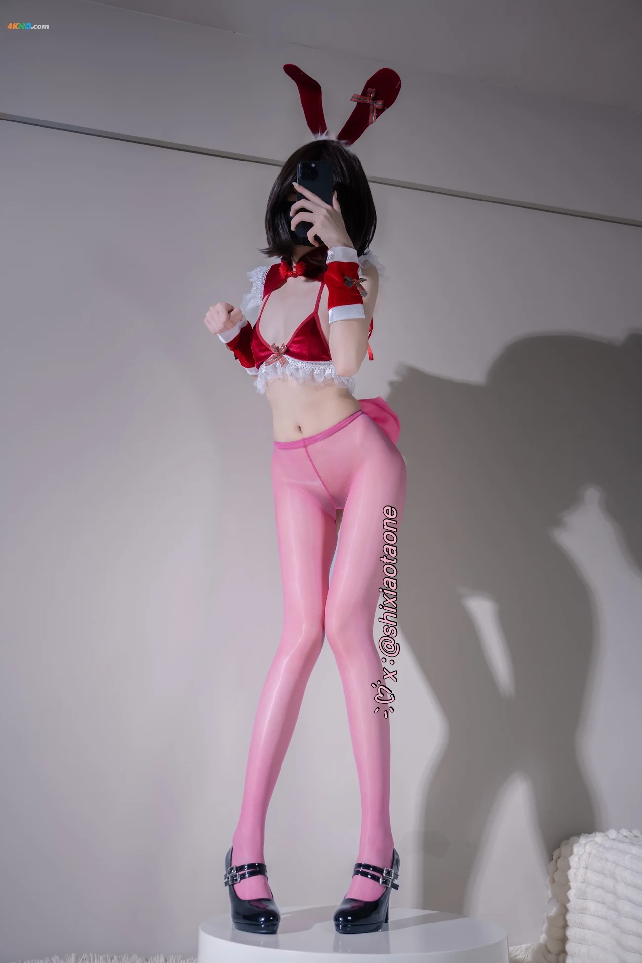 Cosplay shixiaotaone - JingZhiSiKongXiaoGongZhu XWangHongFuLiHeJi2 — photo 110