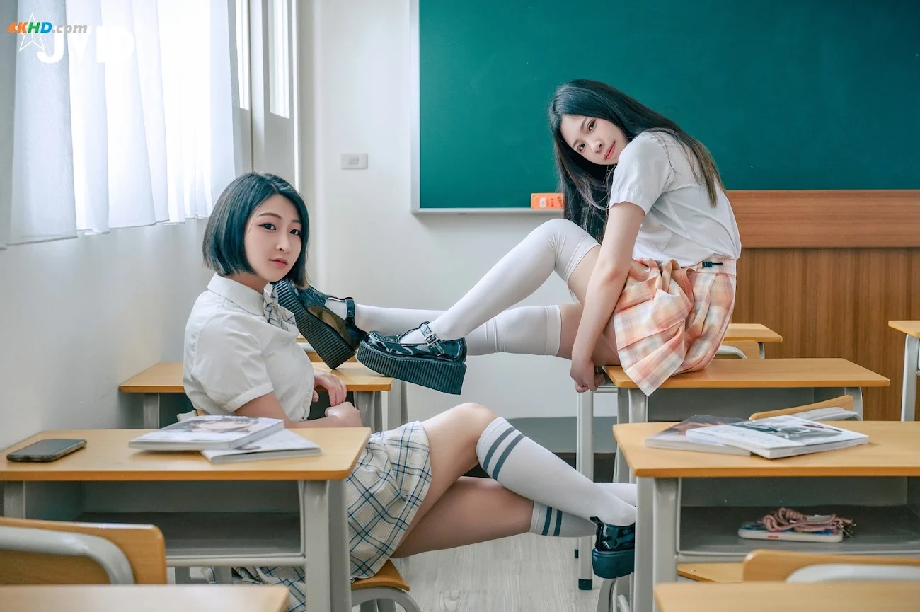 [JVID] ChaLi & Cersei - YinLuanXueXiao JinJiZhiLian — photo 79