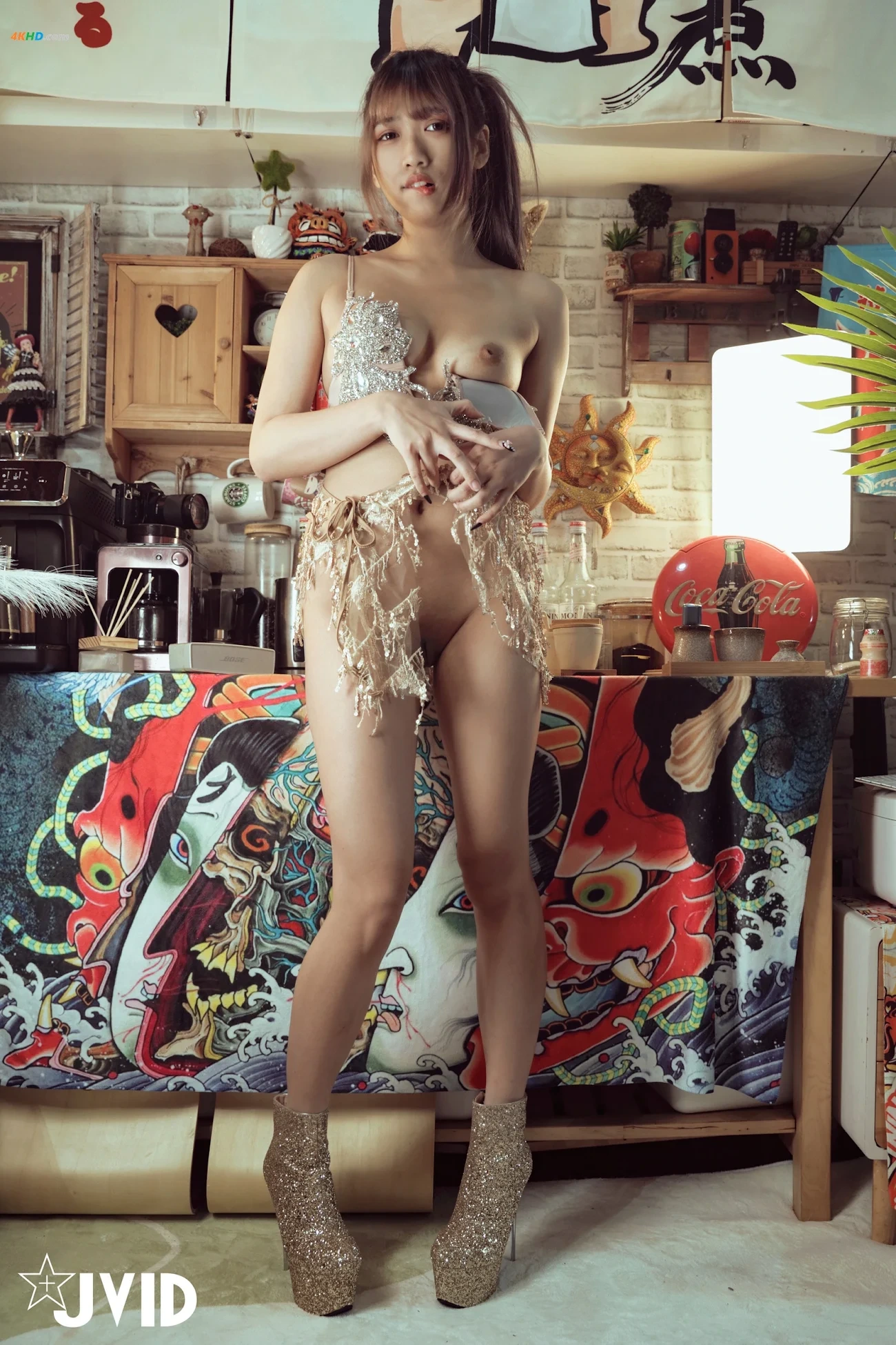 [JVID] WuZiXin - TuoYiWuNiang,ZhangTuiChiNu,BaiHu,ReWu,YinJiao,LianZu,SiDianQuanLu — photo 25