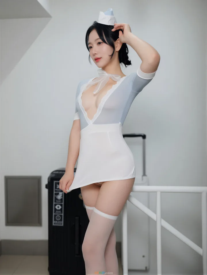 Bimilstory Suji (SuJi) Vol.03 Wet Flight Attendant