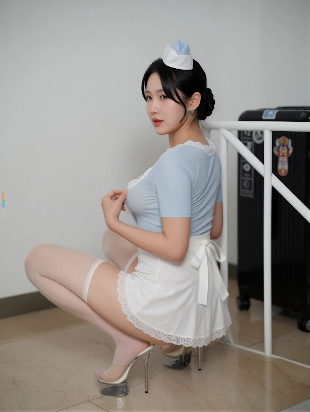 Bimilstory Suji (SuJi) Vol.03 Wet Flight Attendant — photo 52