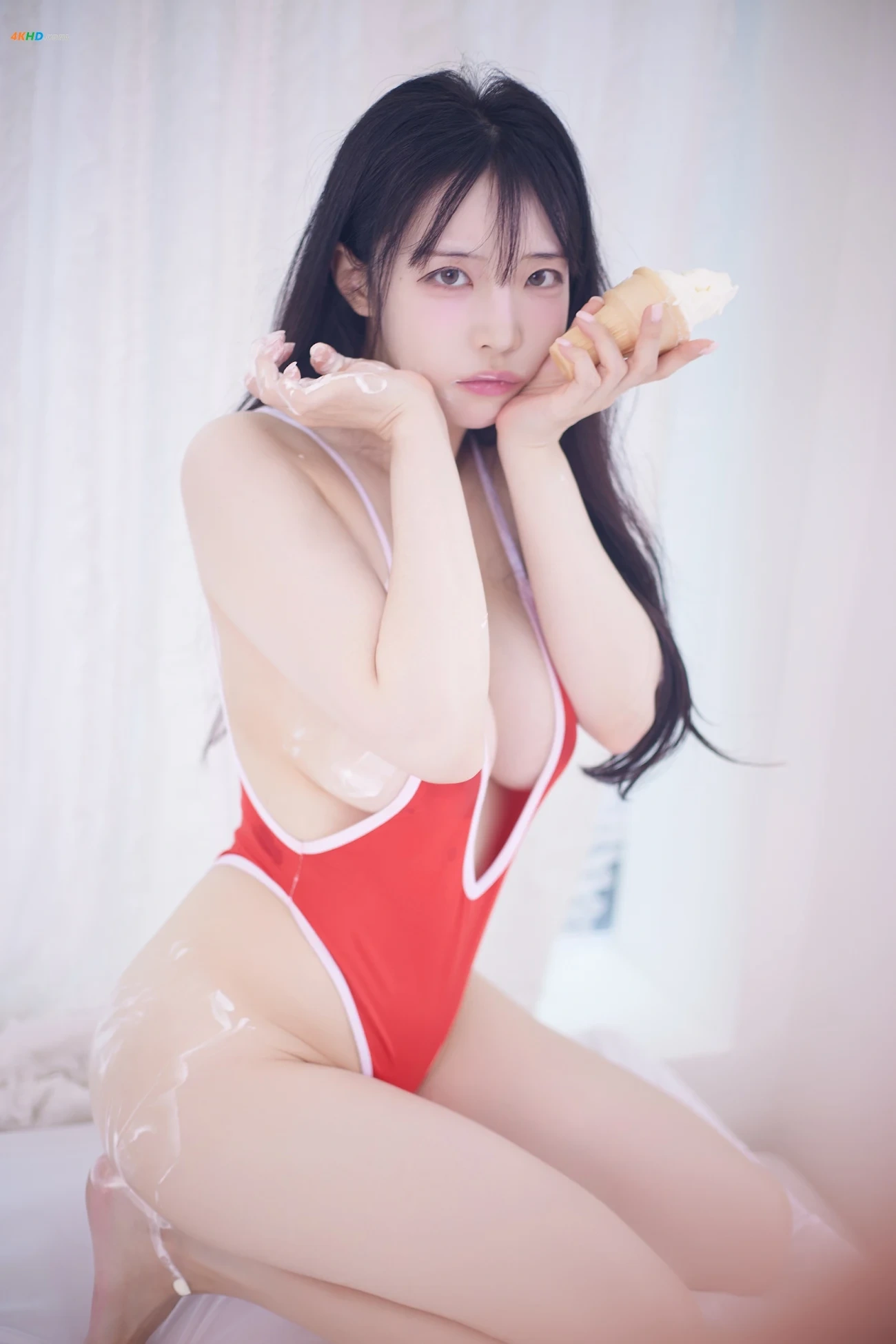 [Patreon] rinamomorina (momorina) - Red Bikini — photo 39