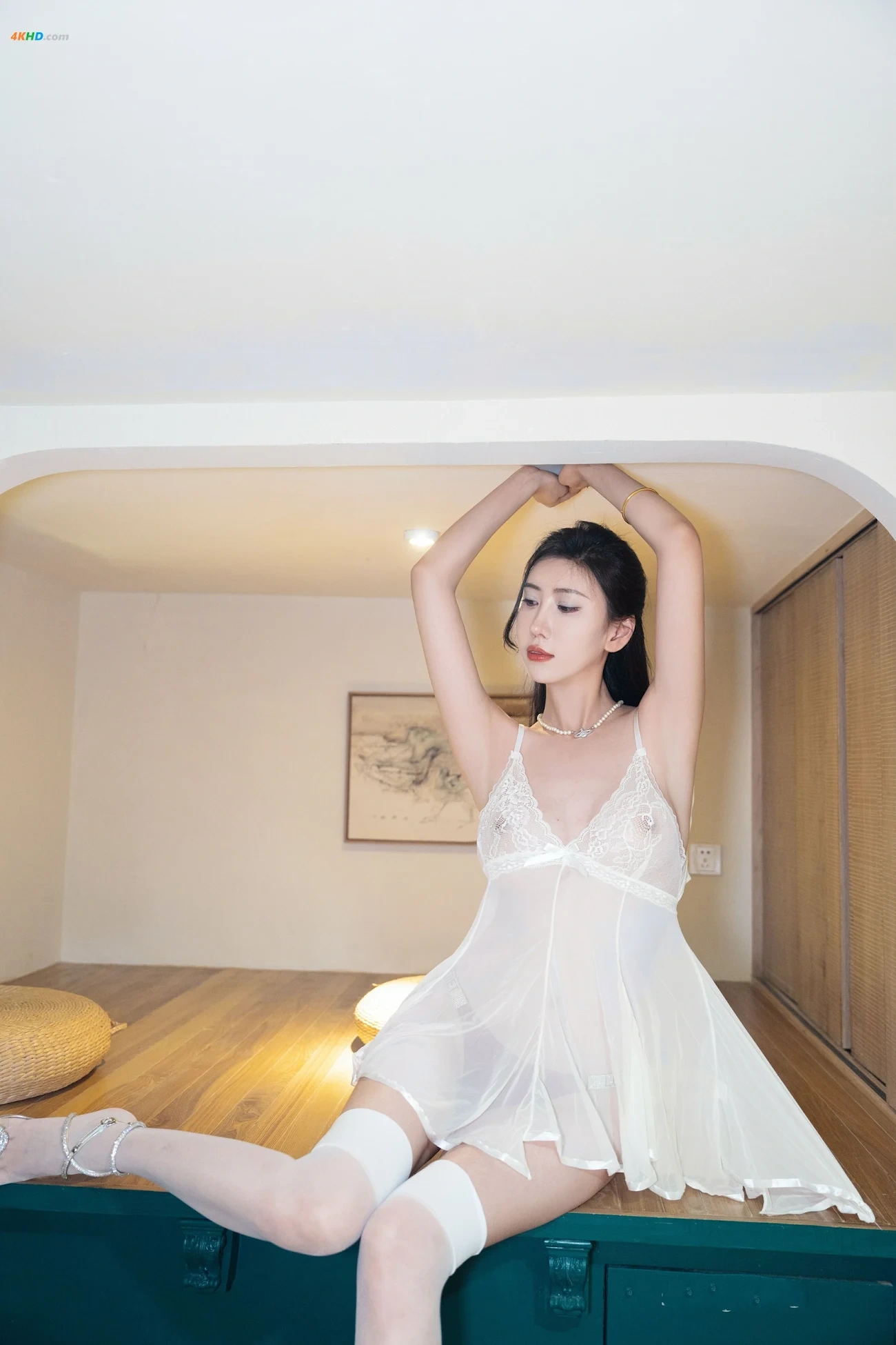 [XR Uncensored] ZhangPengPeng - TouMingBaiShaQunNeiGouBan — photo 21