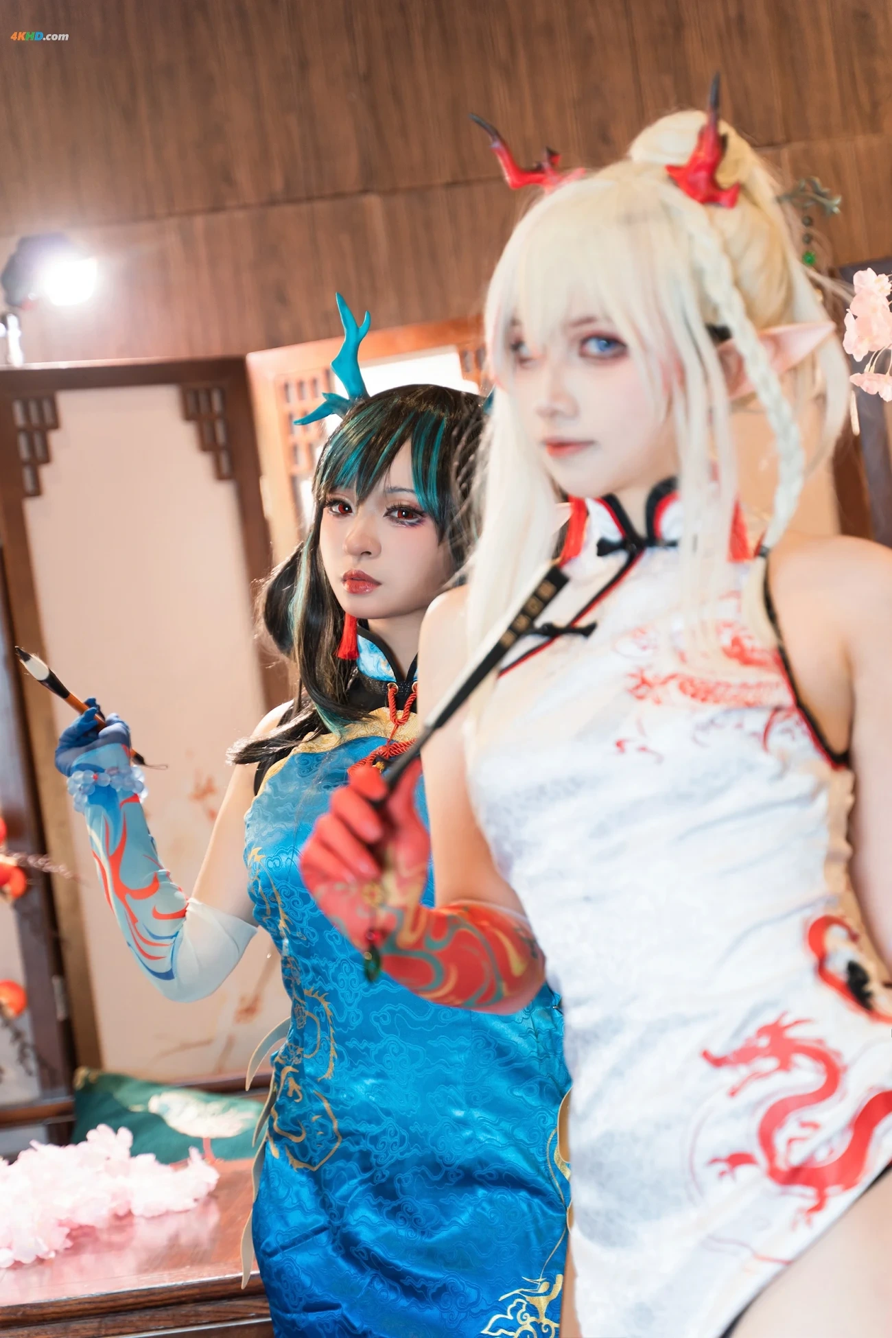 [AYaBeiFaXianLeAya&XiaoHeTianJiu] Nian & Dusk Chinese Dress — photo 2
