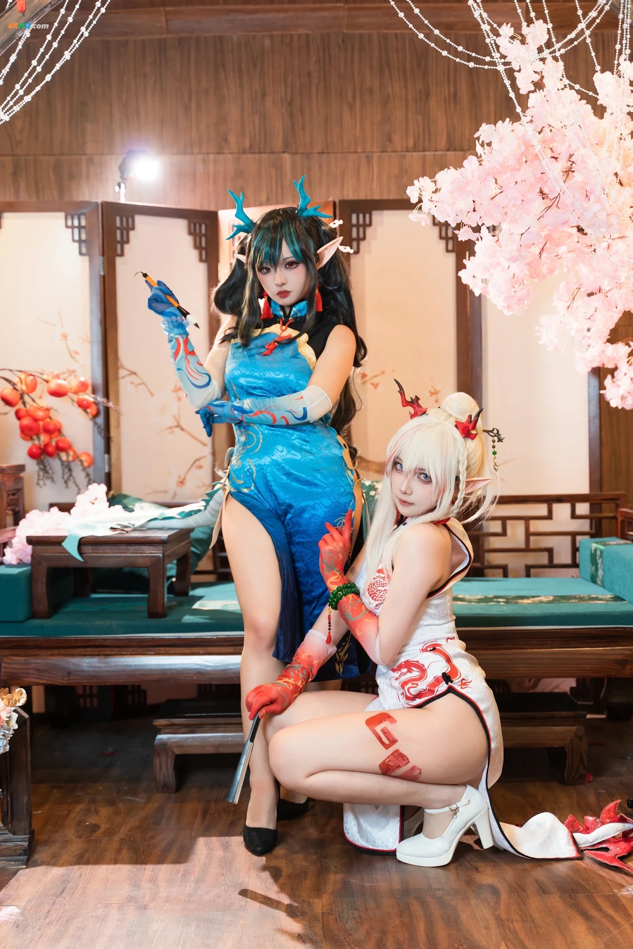[AYaBeiFaXianLeAya&XiaoHeTianJiu] Nian & Dusk Chinese Dress — photo 4