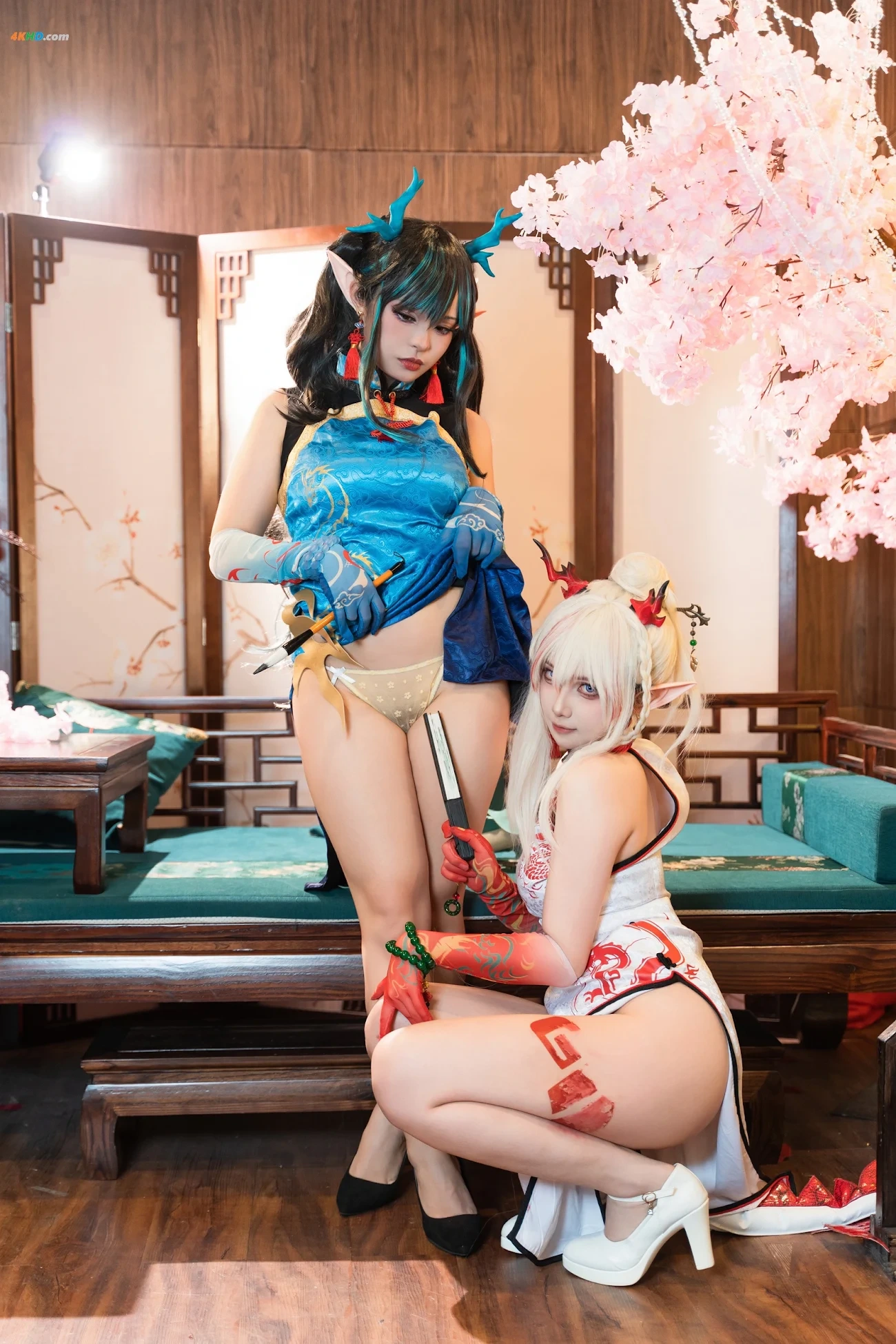 [AYaBeiFaXianLeAya&XiaoHeTianJiu] Nian & Dusk Chinese Dress — photo 7