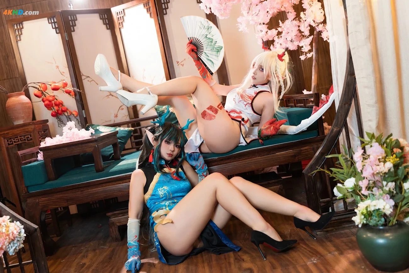 [AYaBeiFaXianLeAya&XiaoHeTianJiu] Nian & Dusk Chinese Dress — photo 8