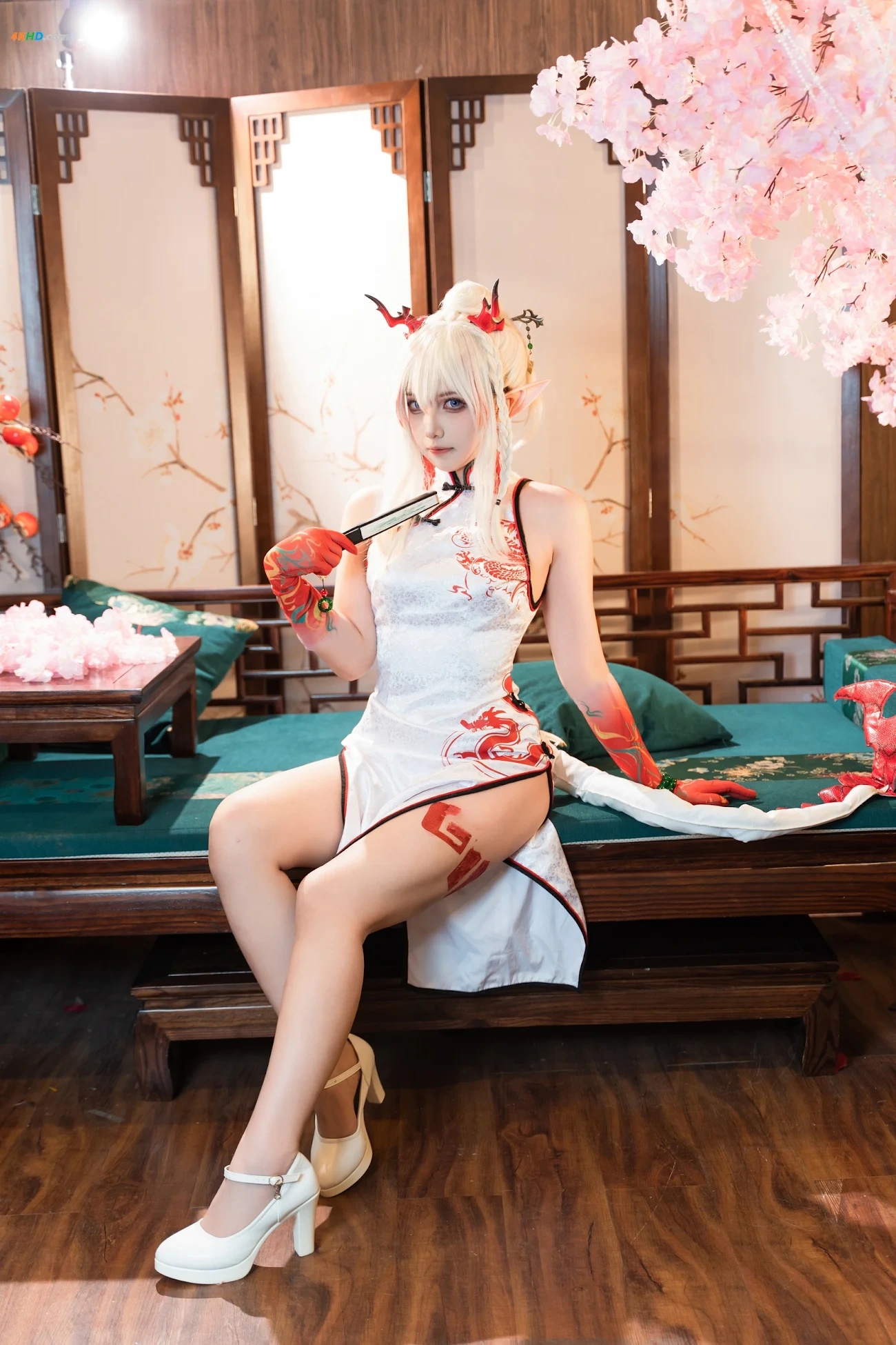 [AYaBeiFaXianLeAya&XiaoHeTianJiu] Nian & Dusk Chinese Dress — photo 14