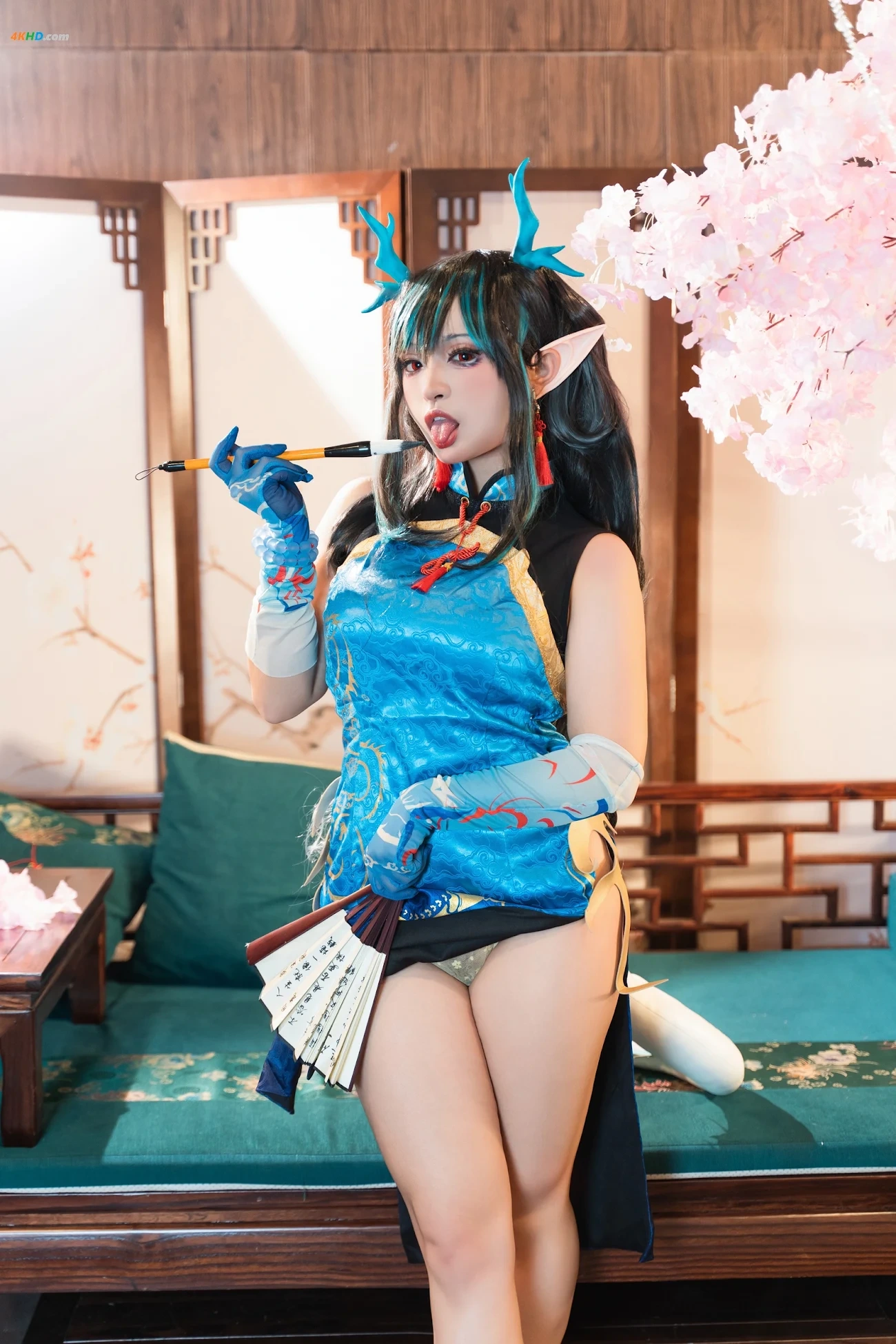 [AYaBeiFaXianLeAya&XiaoHeTianJiu] Nian & Dusk Chinese Dress — photo 64
