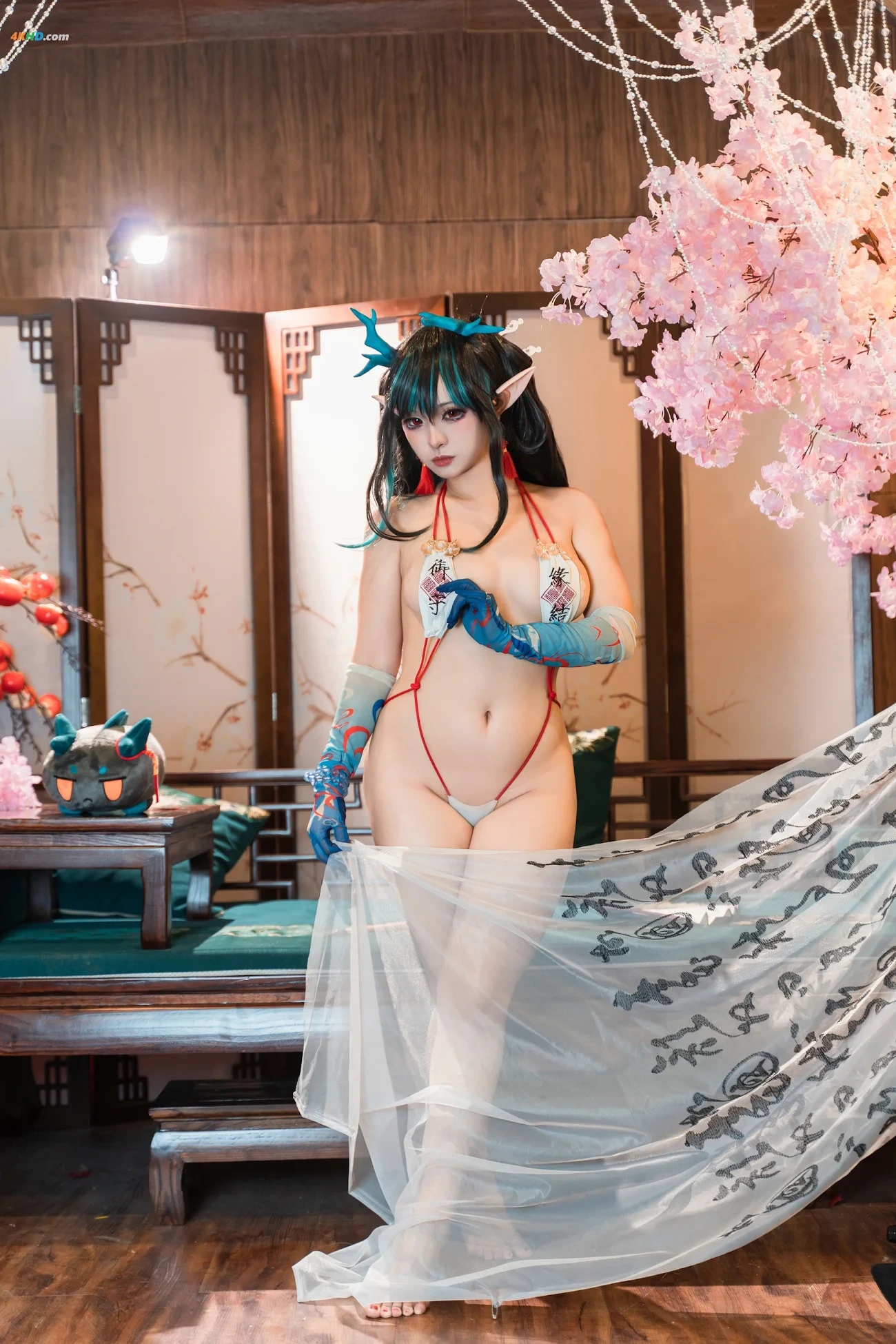 [AYaBeiFaXianLeAya&XiaoHeTianJiu] Nian & Dusk Chinese Dress — photo 137