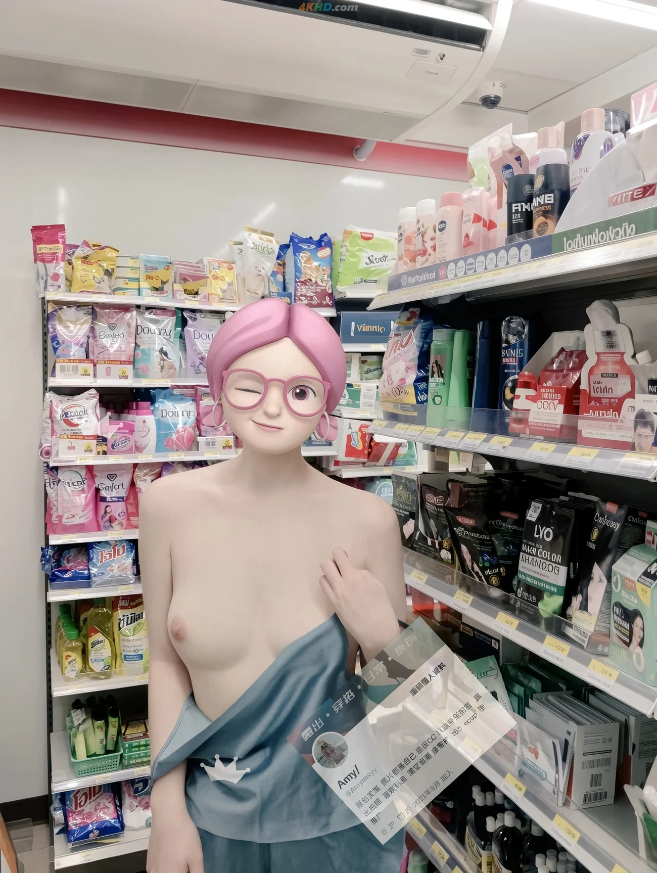 [OtherXXX] Amysexyy168 - DongHangKongJie,cZhaoBeiMeiRenFanChaJiPinYouWu — photo 1