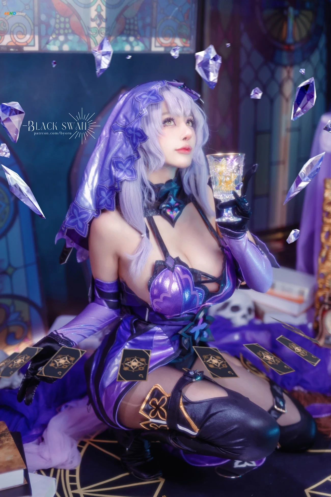 Byoru (biyoru) cosplay Black Swan - HonkaiStar Rail — photo 4