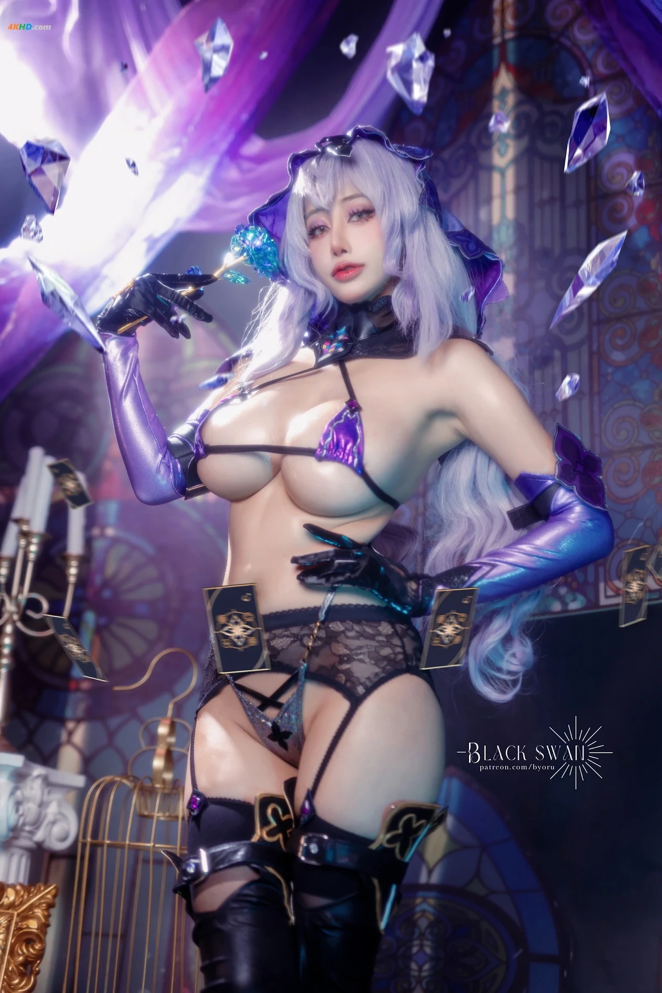Byoru (biyoru) cosplay Black Swan - HonkaiStar Rail — photo 7