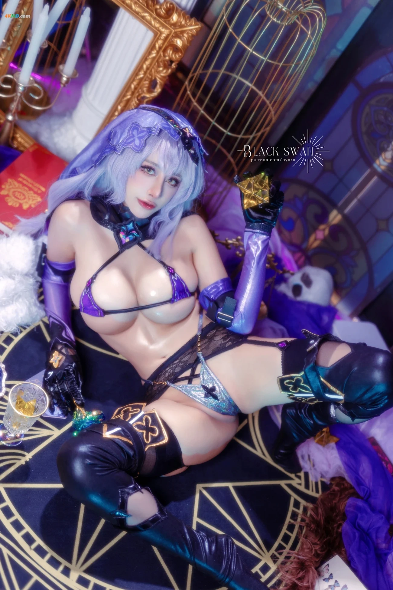 Byoru (biyoru) cosplay Black Swan - HonkaiStar Rail — photo 15