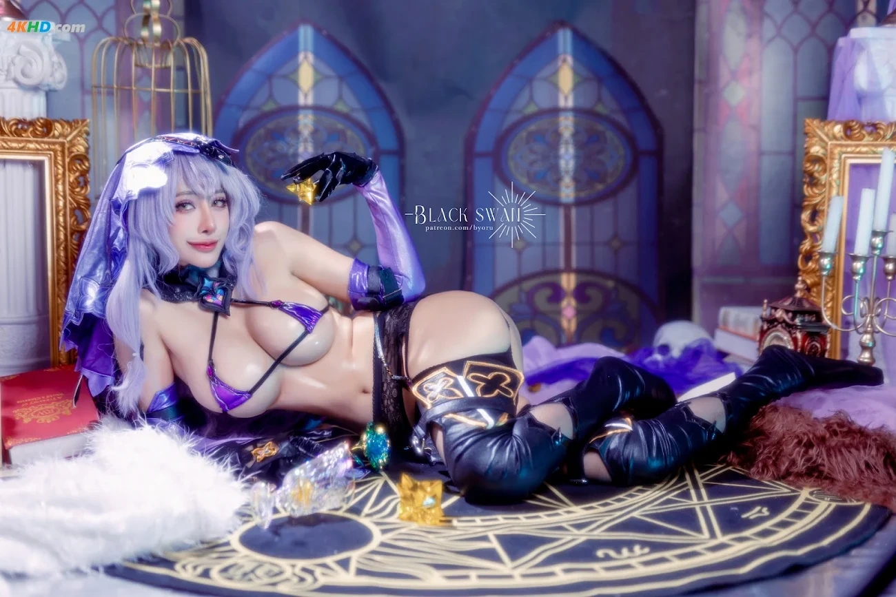 Byoru (biyoru) cosplay Black Swan - HonkaiStar Rail — photo 17