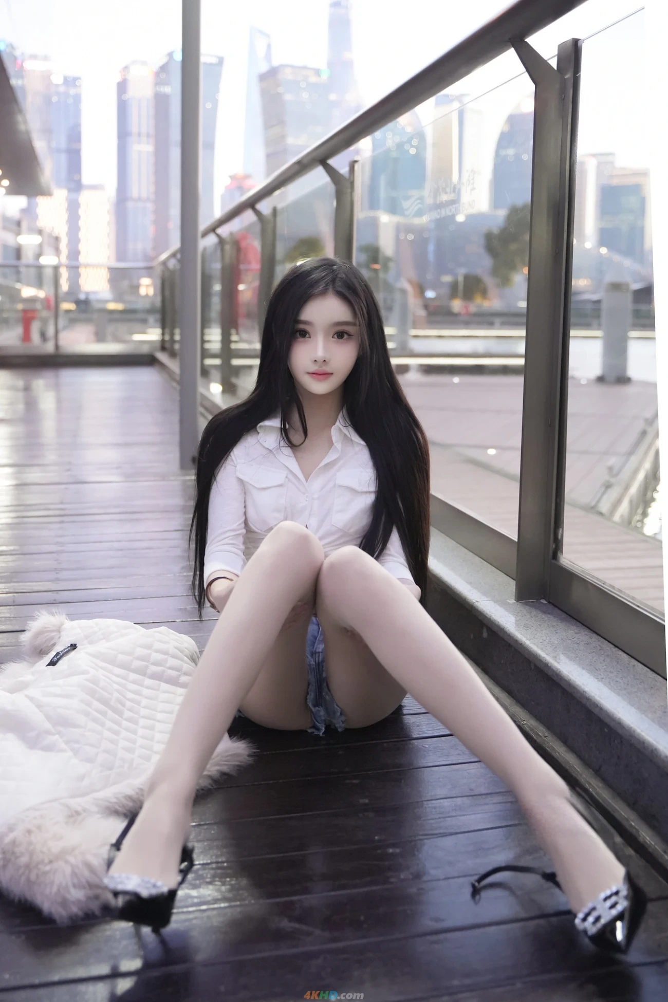 [NeiGouWuShuiYin] LongXueEr - R18 NiuZiDuanKu — photo 1
