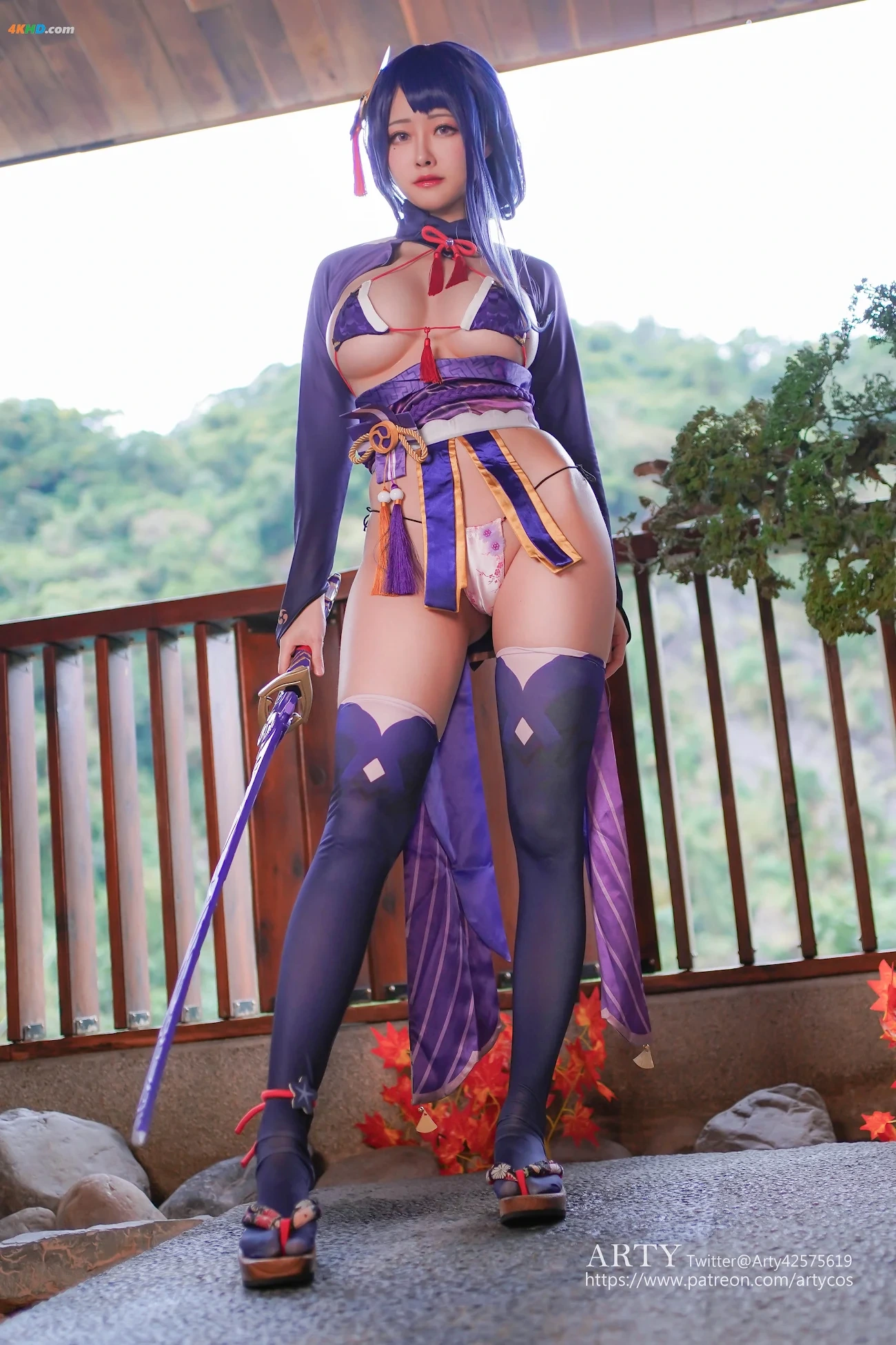 ArtyYaTi and KaYa Huang (Xuan) cosplay Raiden Shogun Ei and Yae Miko Genshin Impact — photo 1