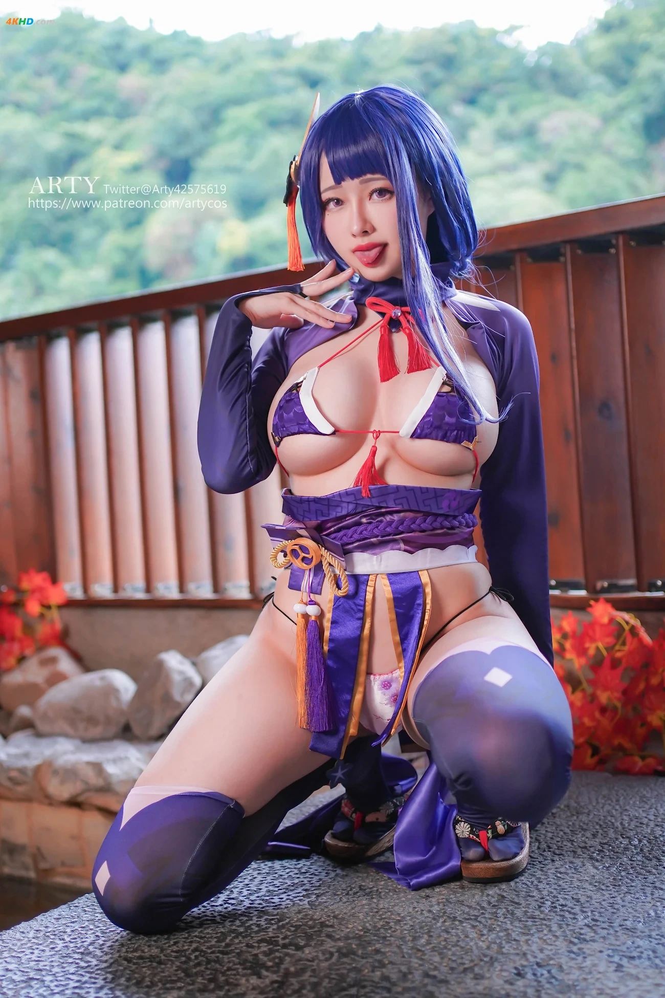 ArtyYaTi and KaYa Huang (Xuan) cosplay Raiden Shogun Ei and Yae Miko Genshin Impact — photo 7