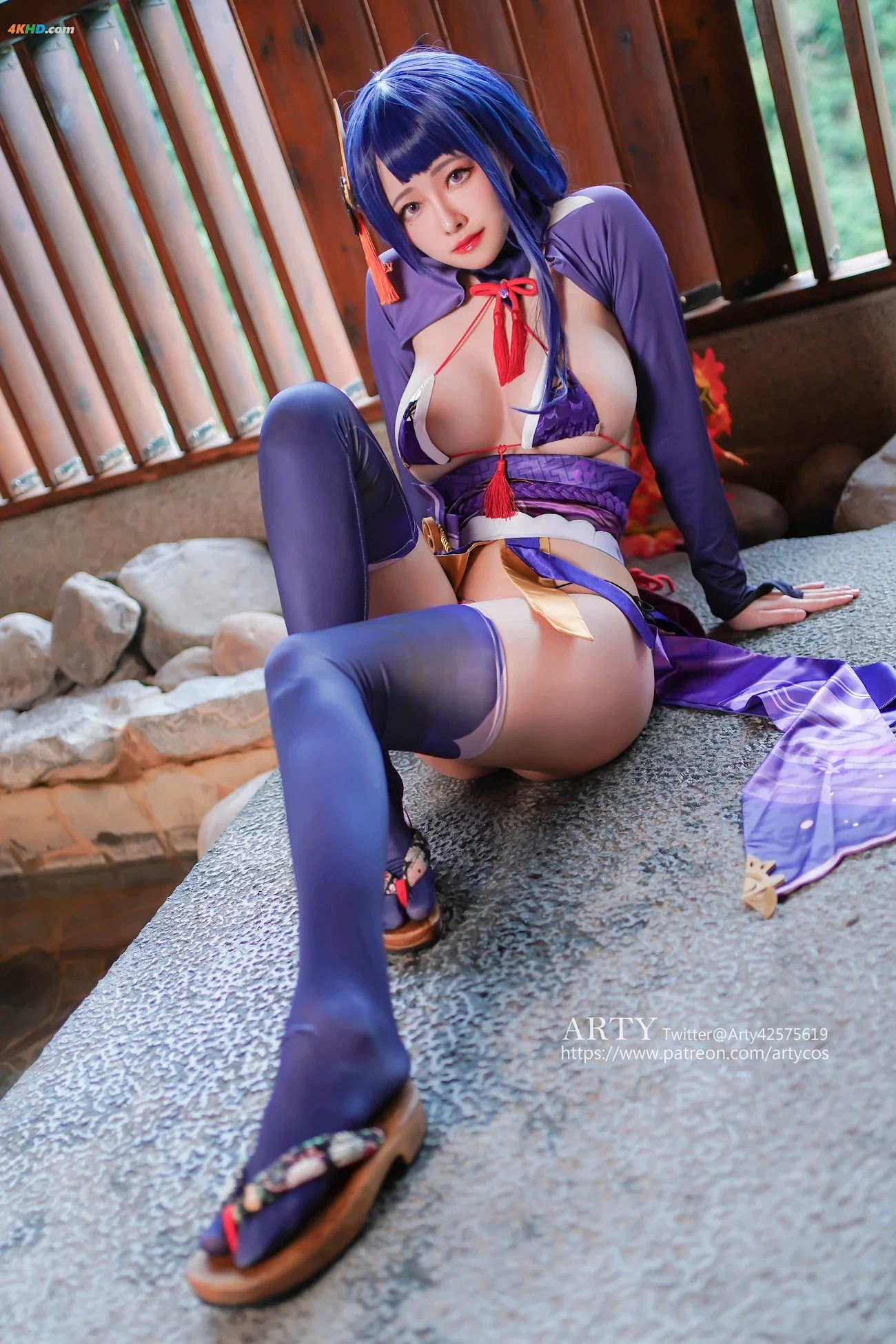 ArtyYaTi and KaYa Huang (Xuan) cosplay Raiden Shogun Ei and Yae Miko Genshin Impact — photo 10