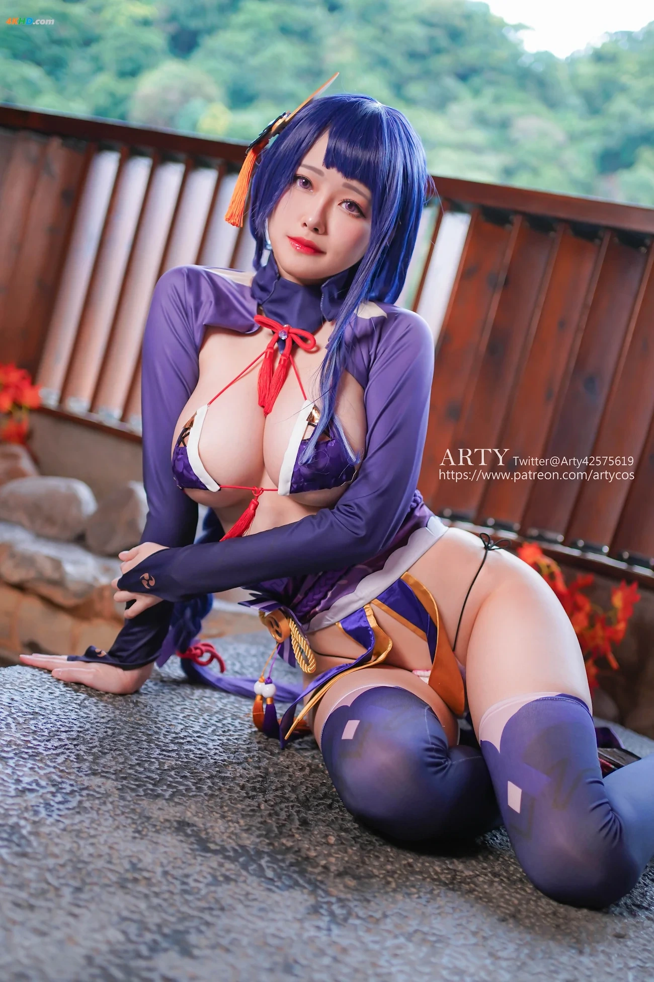 ArtyYaTi and KaYa Huang (Xuan) cosplay Raiden Shogun Ei and Yae Miko Genshin Impact — photo 12