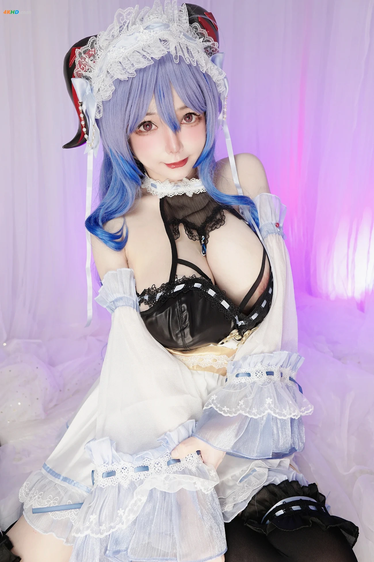 NekoChan - nsfw Ganyu maid selfie set — photo 20