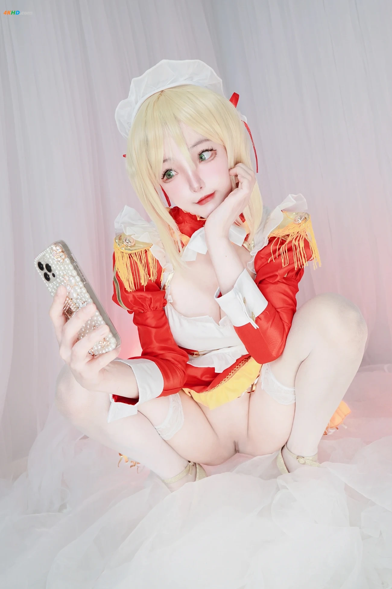 NekoChan - Maid saber nero uncensored nude selfie — photo 14