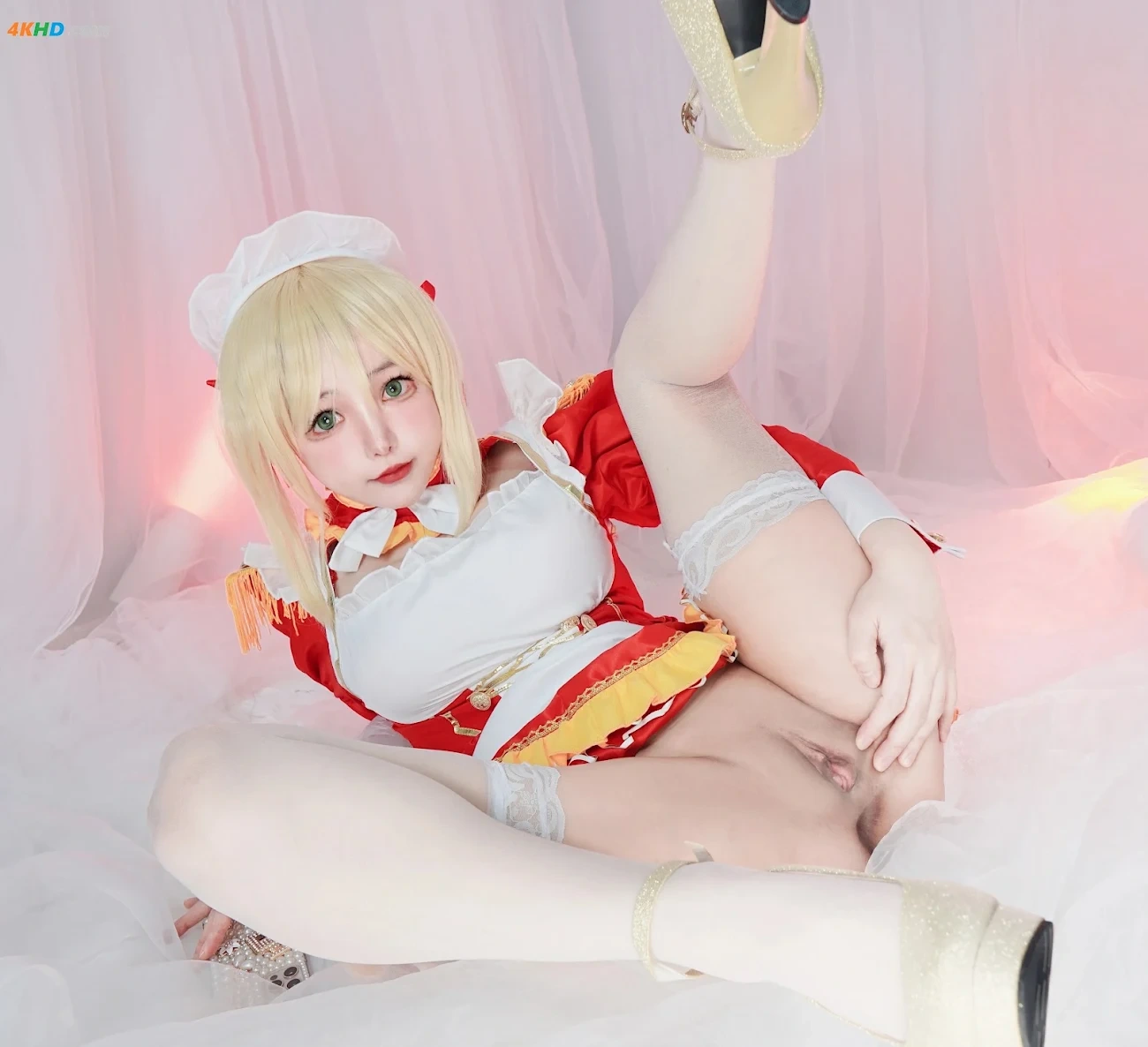 NekoChan - Maid saber nero uncensored nude selfie — photo 21