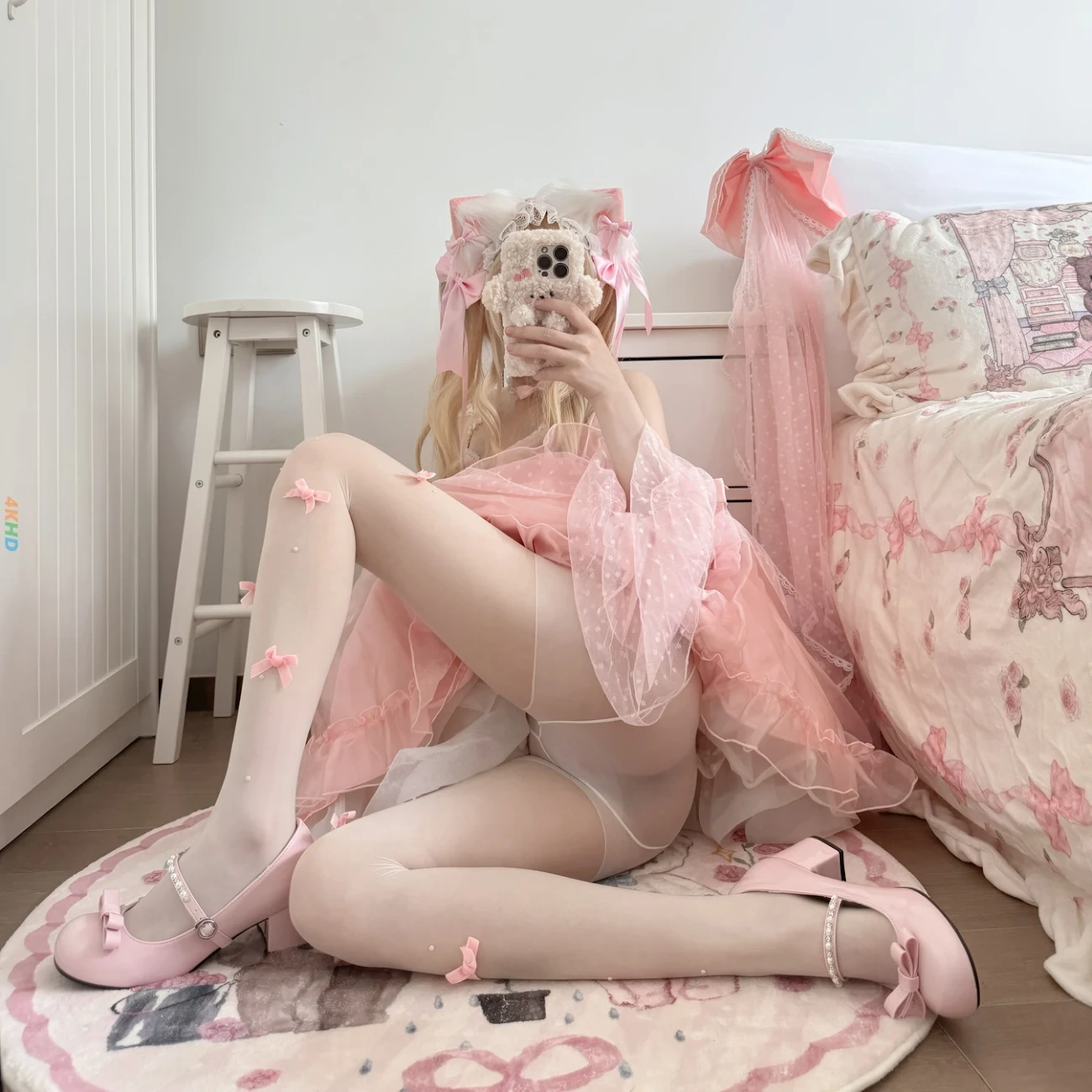 [OtherXXX] 18jkpeach(XianXianTaoYiKeTianTao) - JKHeiSiDuanWaZiWeiPenShui — photo 101