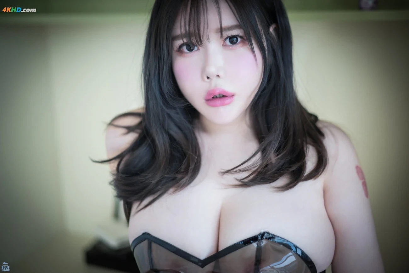 [BLUECAKE] JiSua Vol.05 - Nude Bikini_Black RED+ — photo 6