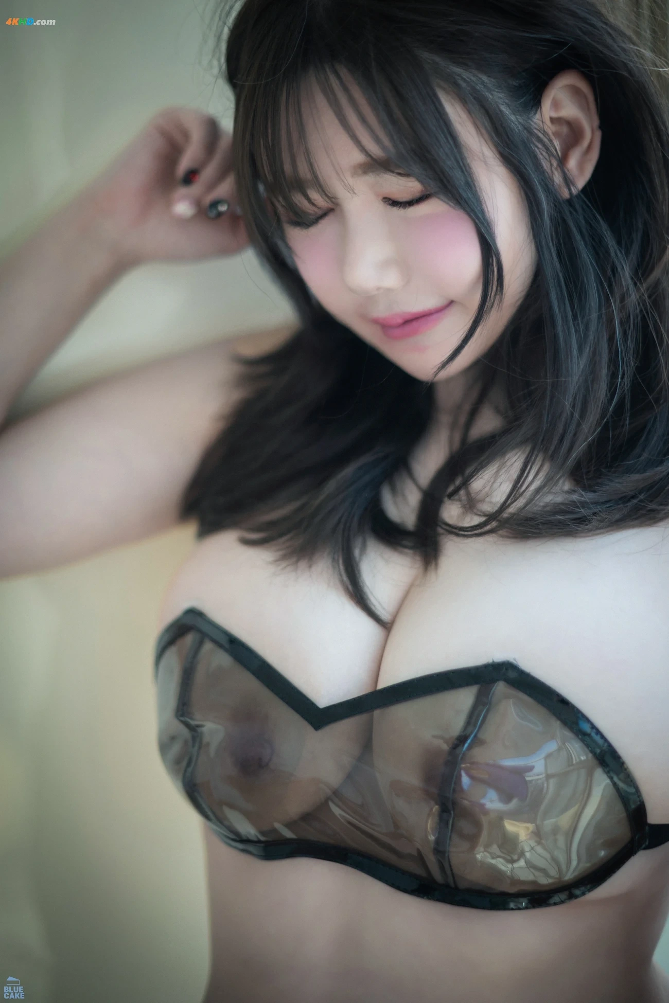 [BLUECAKE] JiSua Vol.05 - Nude Bikini_Black RED+ — photo 24