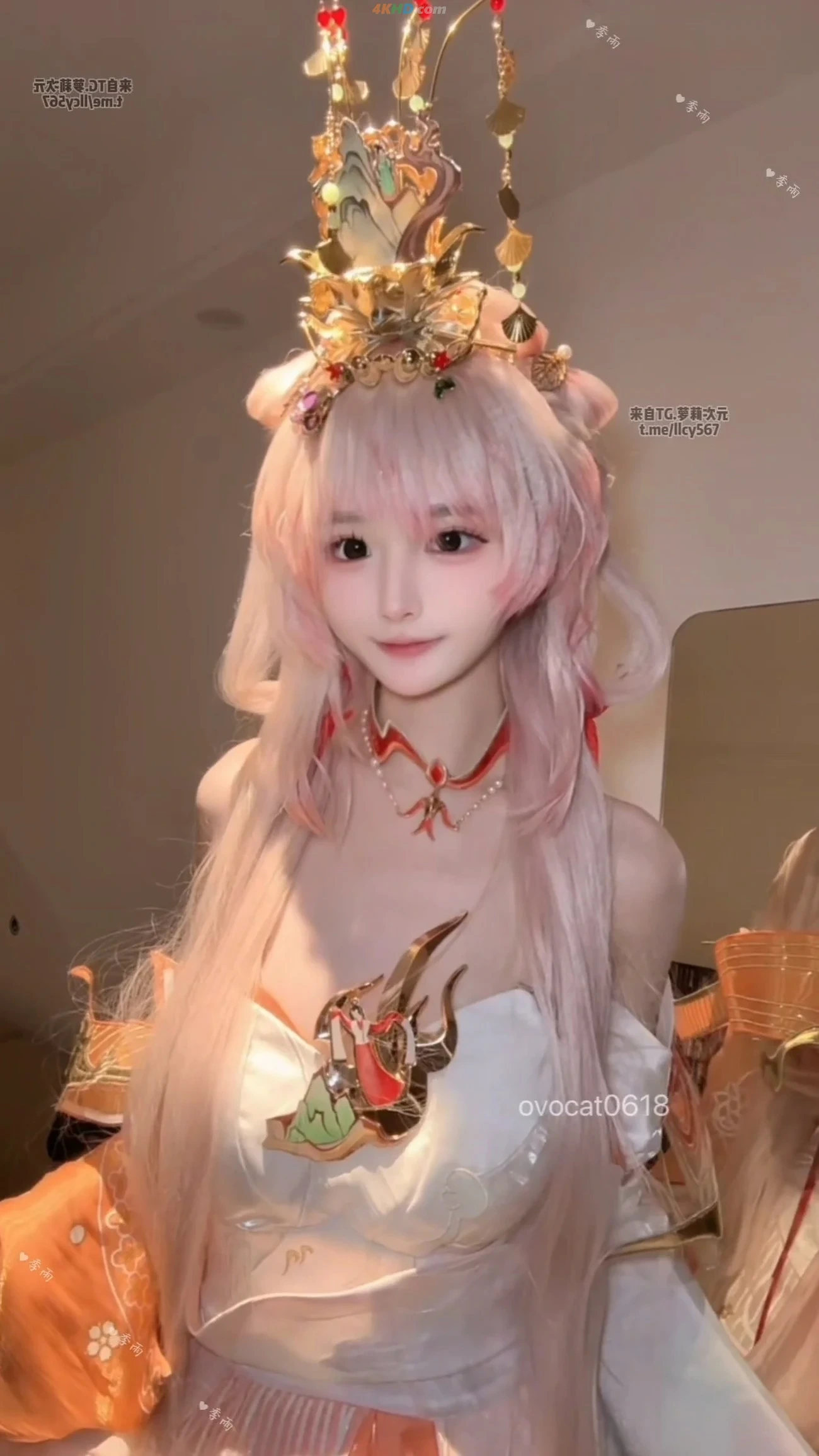 JiYuCOS (WangZheRongYaoXiShi) ZiWei [JiYu Model] (Honor of Kings) Xi Shi Masturbation Cosplay Set — photo 1