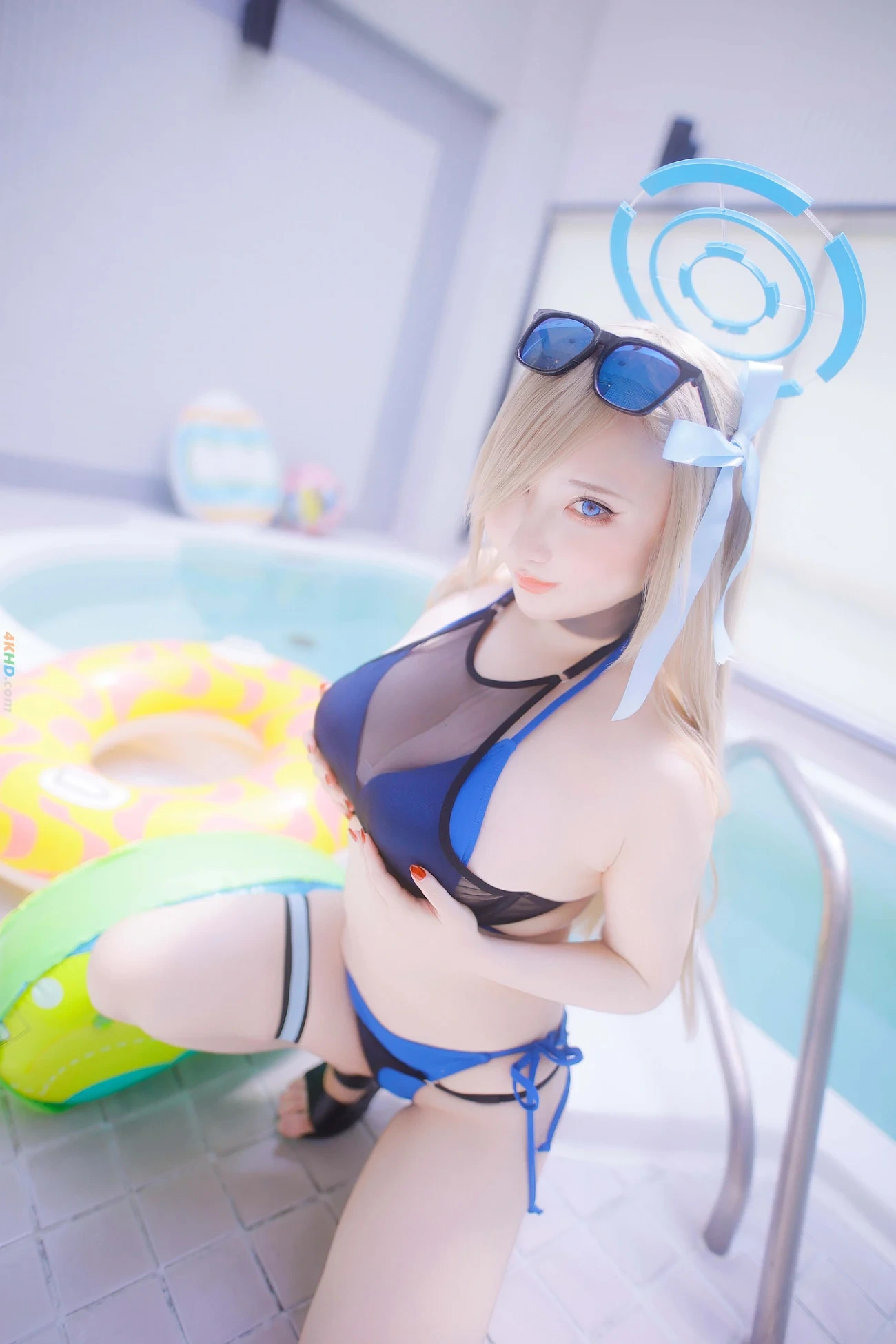 [Shooting Star's (Saku)] - A Secret Date by the Pool — photo 156