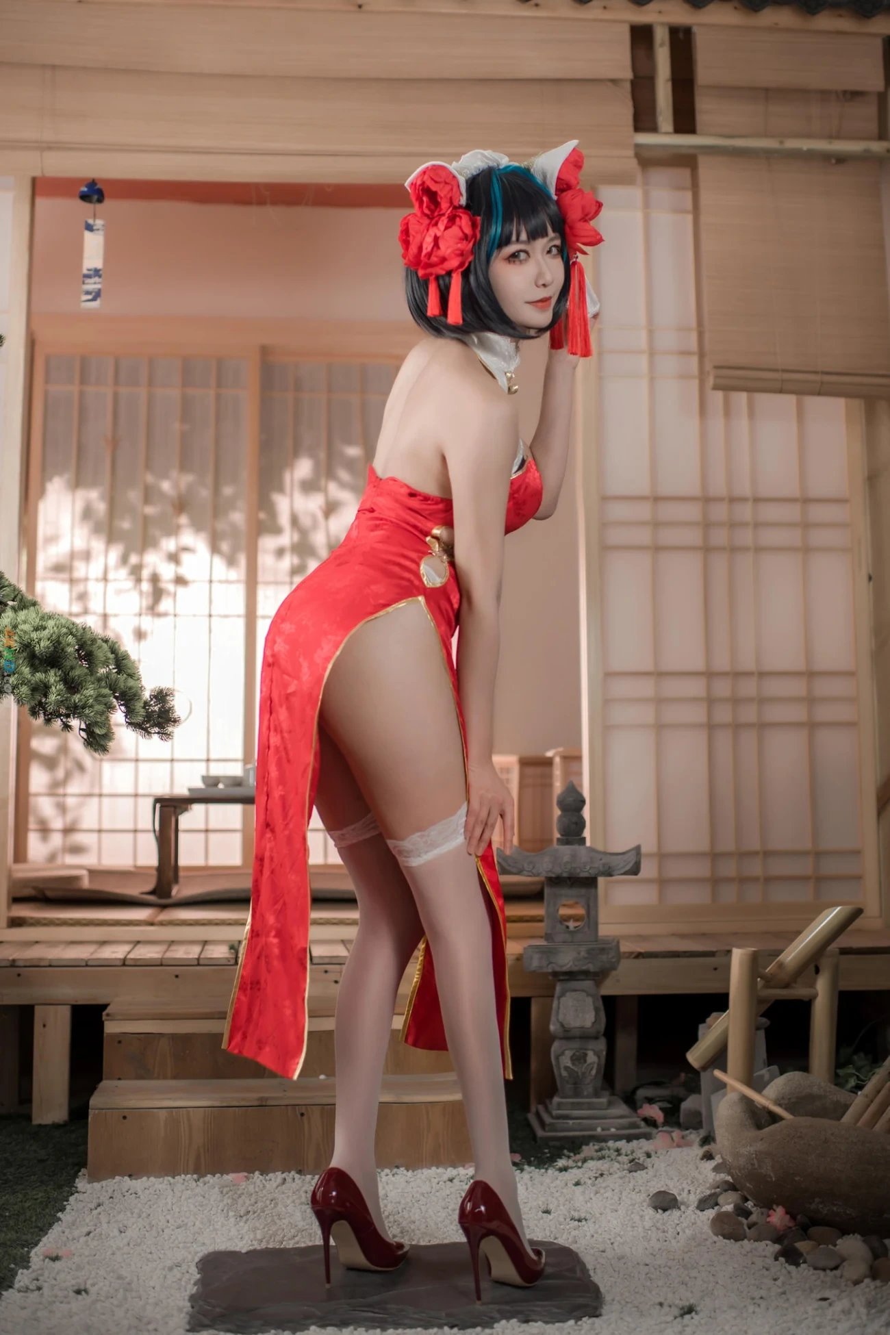 YuanShaXiMiaoMiaoMiao ChaiJunHongSeQiPao — photo 23