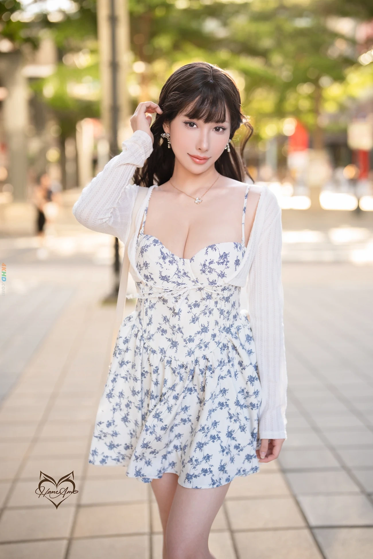 HaneAmeYuBo 2026Nian08Yue Cinema Day Dress+lingerie XiaRiSuiLan — photo 4