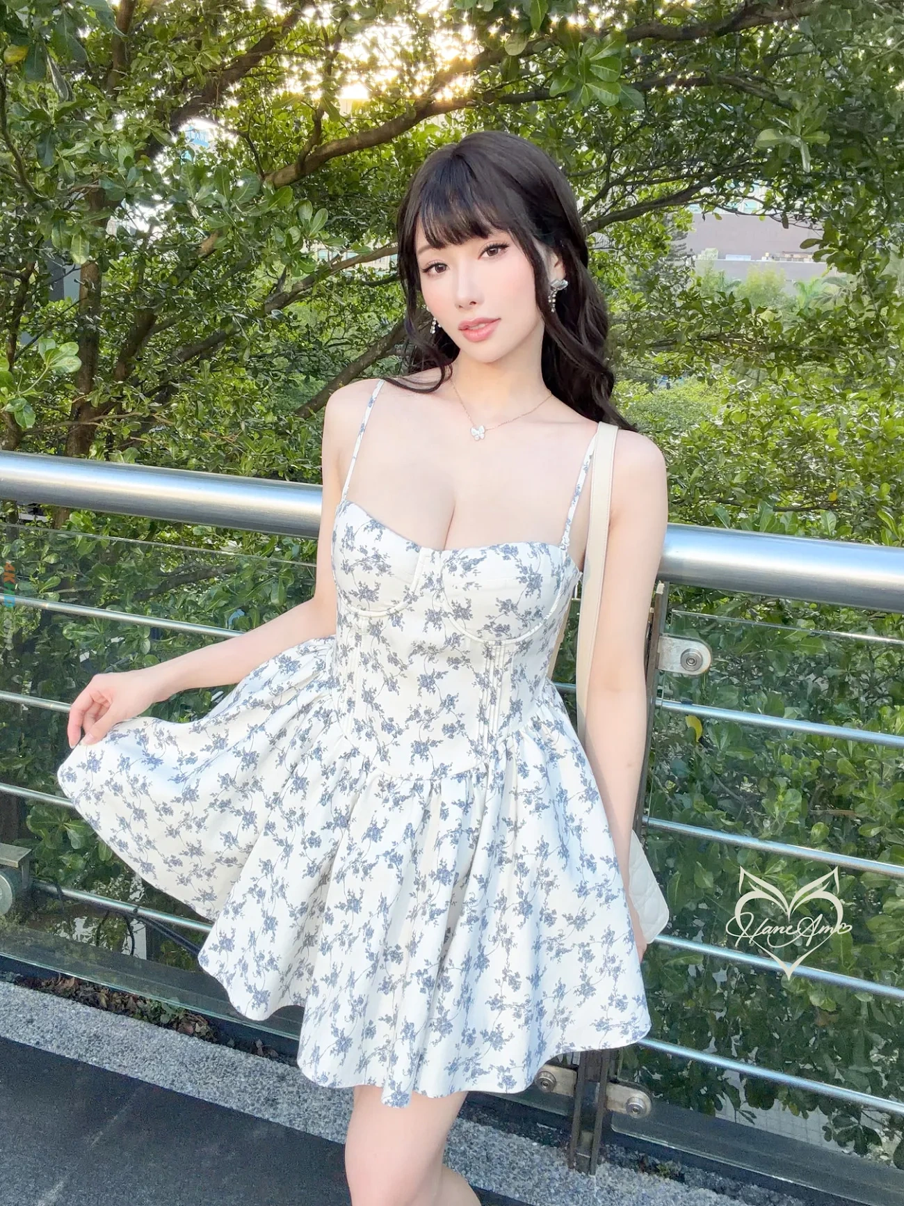 HaneAmeYuBo 2026Nian08Yue Cinema Day Dress+lingerie XiaRiSuiLan — photo 39