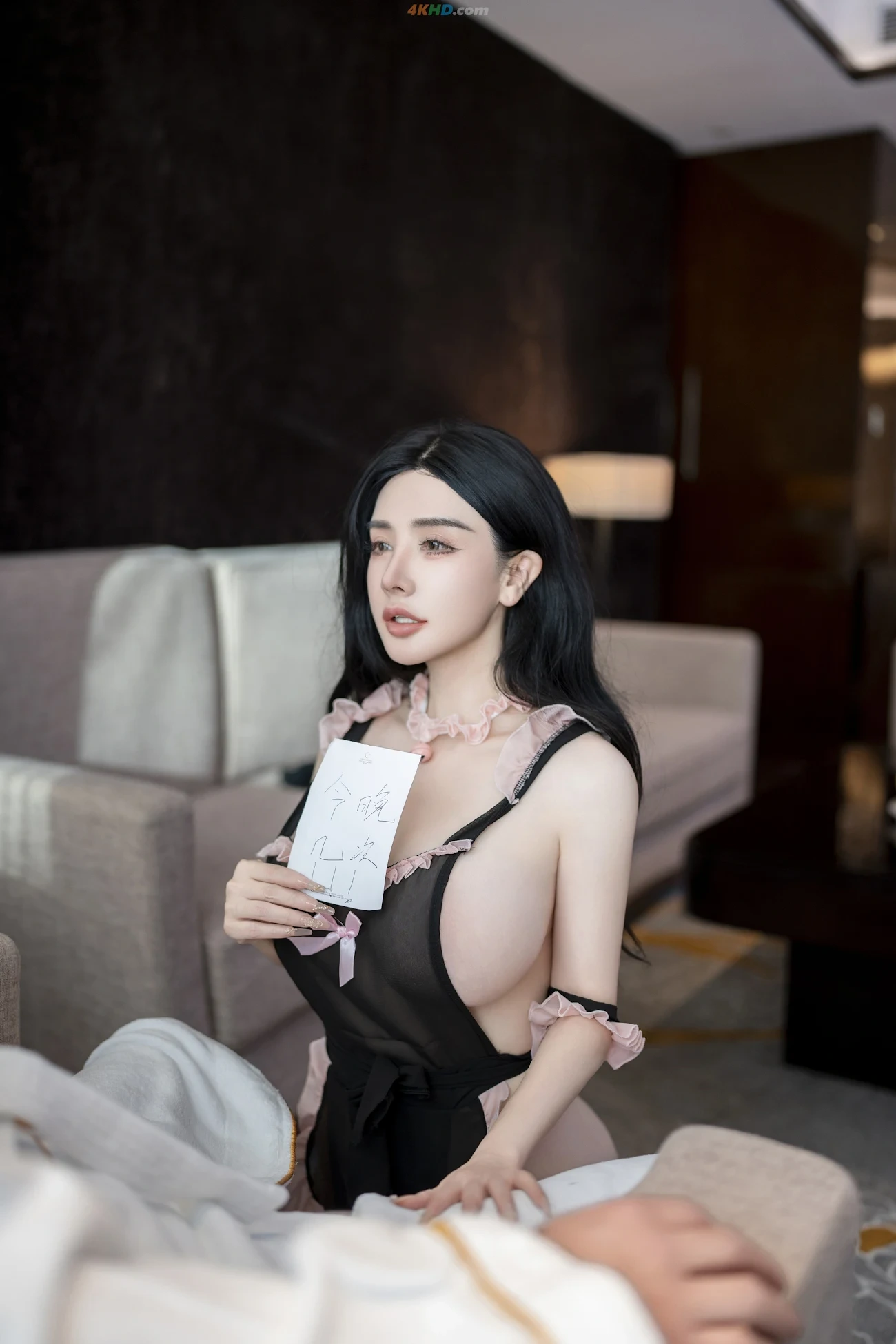 [NeiGouWuShuiYin] PanSiQin - XiuRenWangMoTe FenSeTouShiQingQuNuPuZhiFuDeFuWu — photo 2