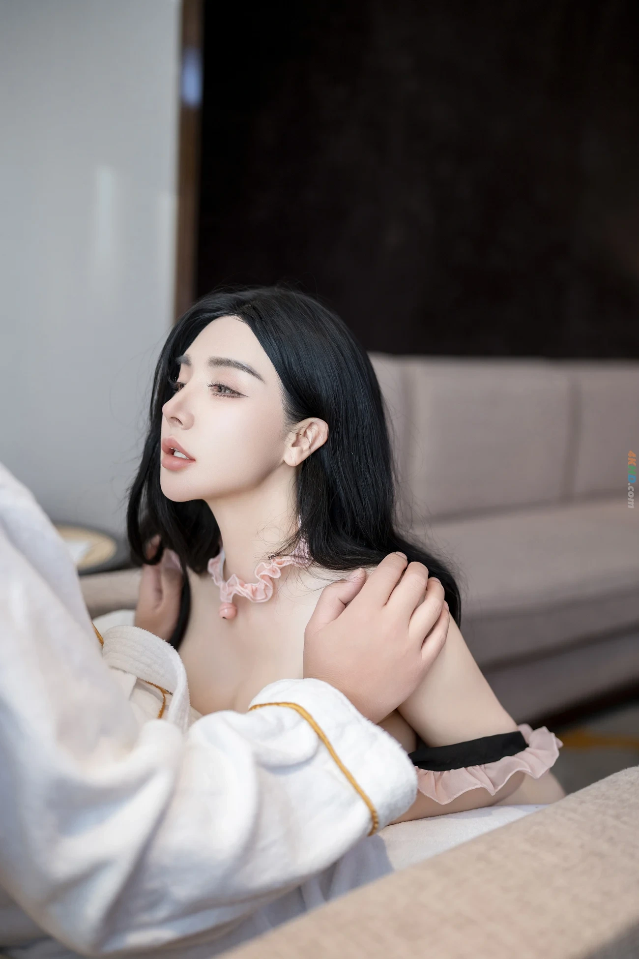 [NeiGouWuShuiYin] PanSiQin - XiuRenWangMoTe FenSeTouShiQingQuNuPuZhiFuDeFuWu — photo 8