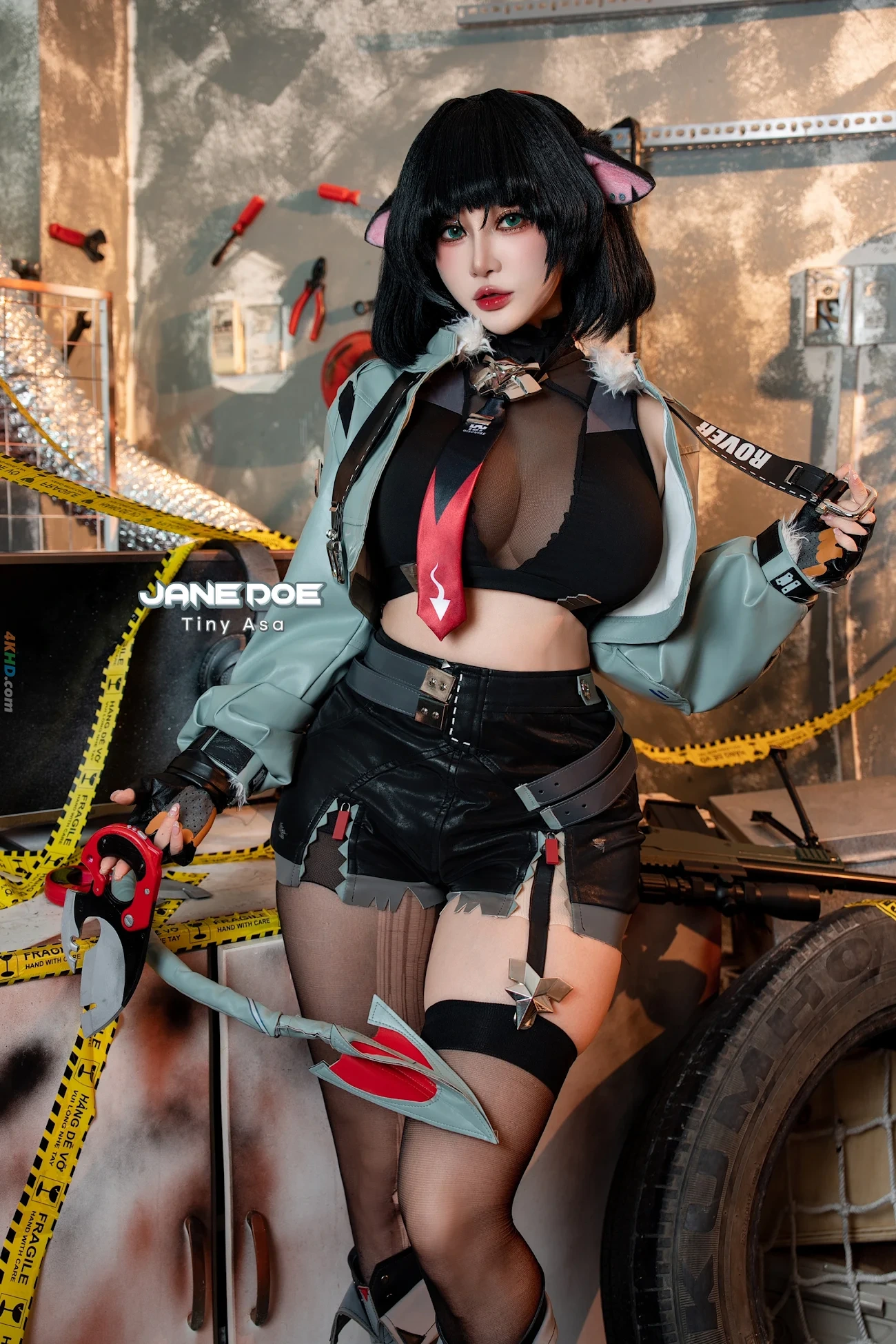 Tiny Asa cosplay Jane Doe Zenless Zone Zero — photo 1