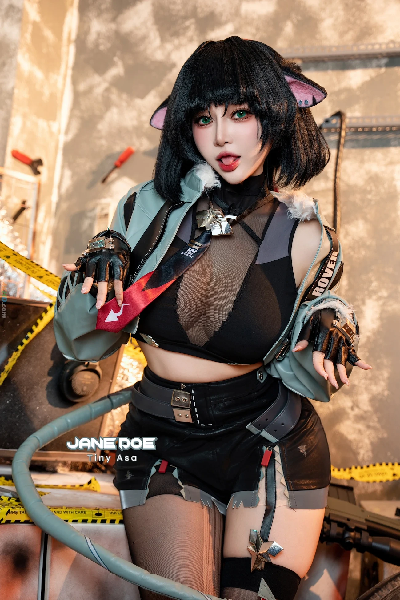 Tiny Asa cosplay Jane Doe Zenless Zone Zero — photo 3