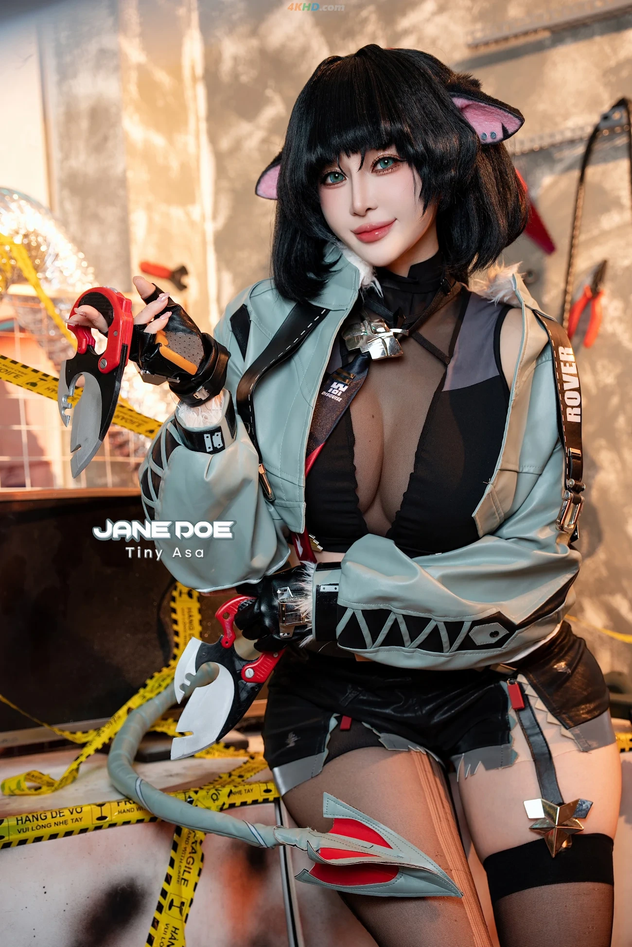 Tiny Asa cosplay Jane Doe Zenless Zone Zero — photo 4