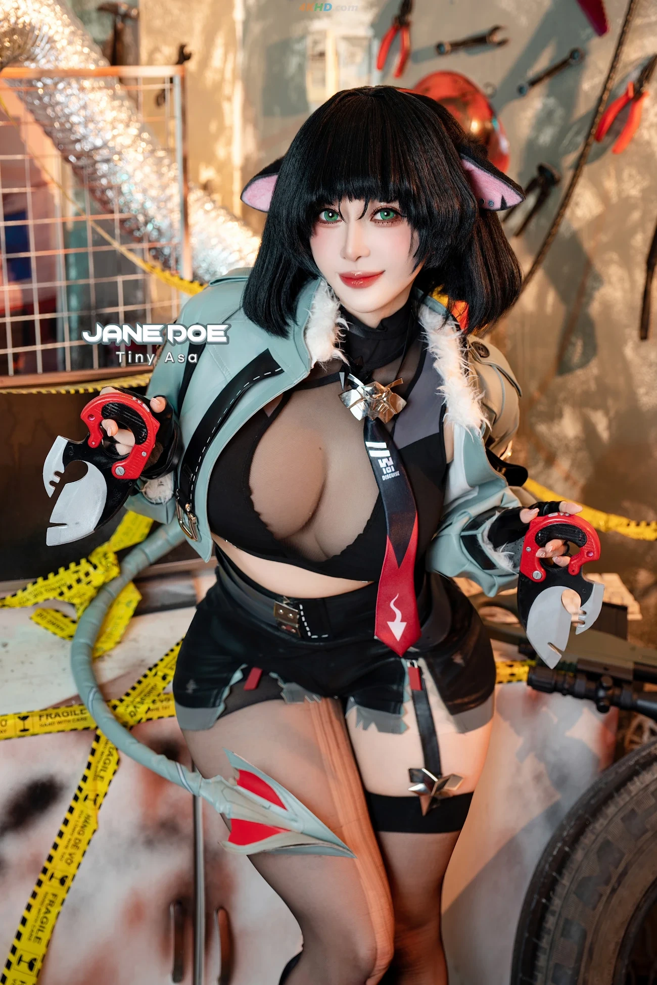 Tiny Asa cosplay Jane Doe Zenless Zone Zero — photo 8