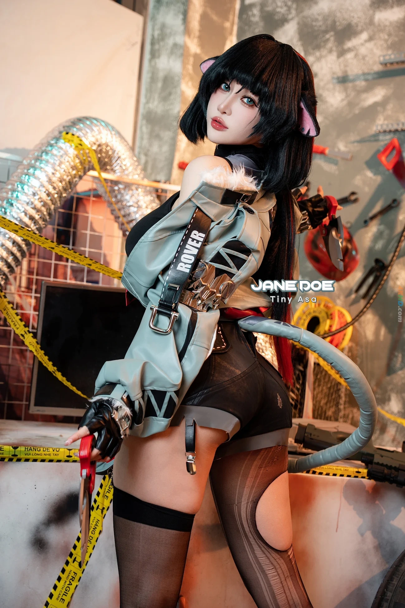 Tiny Asa cosplay Jane Doe Zenless Zone Zero — photo 9