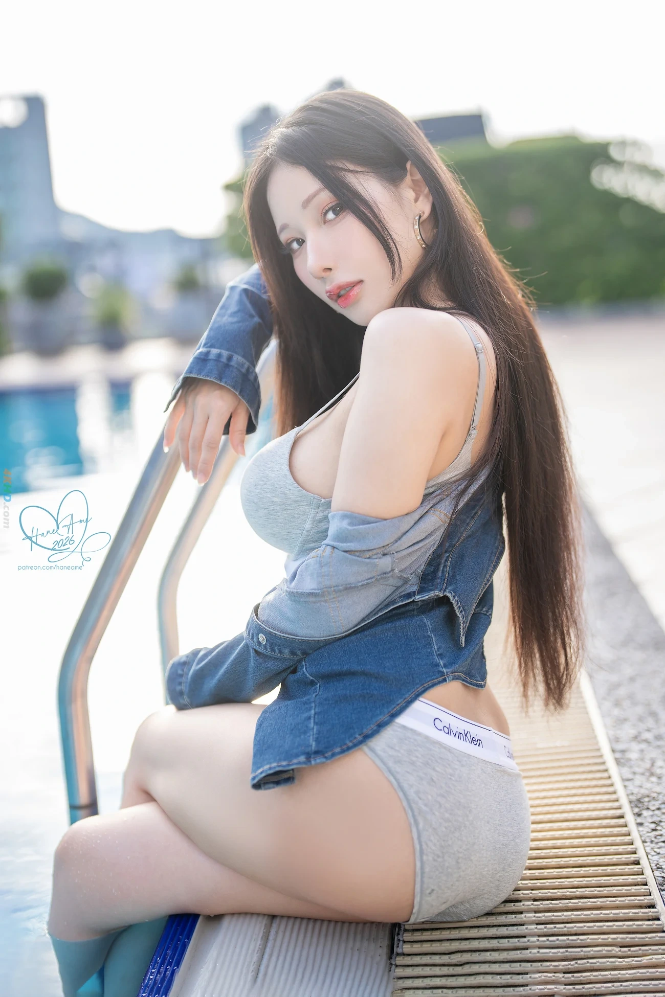 HaneAmeYuBo 2026Nian01Yue Original_HaneAme Poolside Body_YuanChuangBoBo YongChiJianShenRi — photo 12