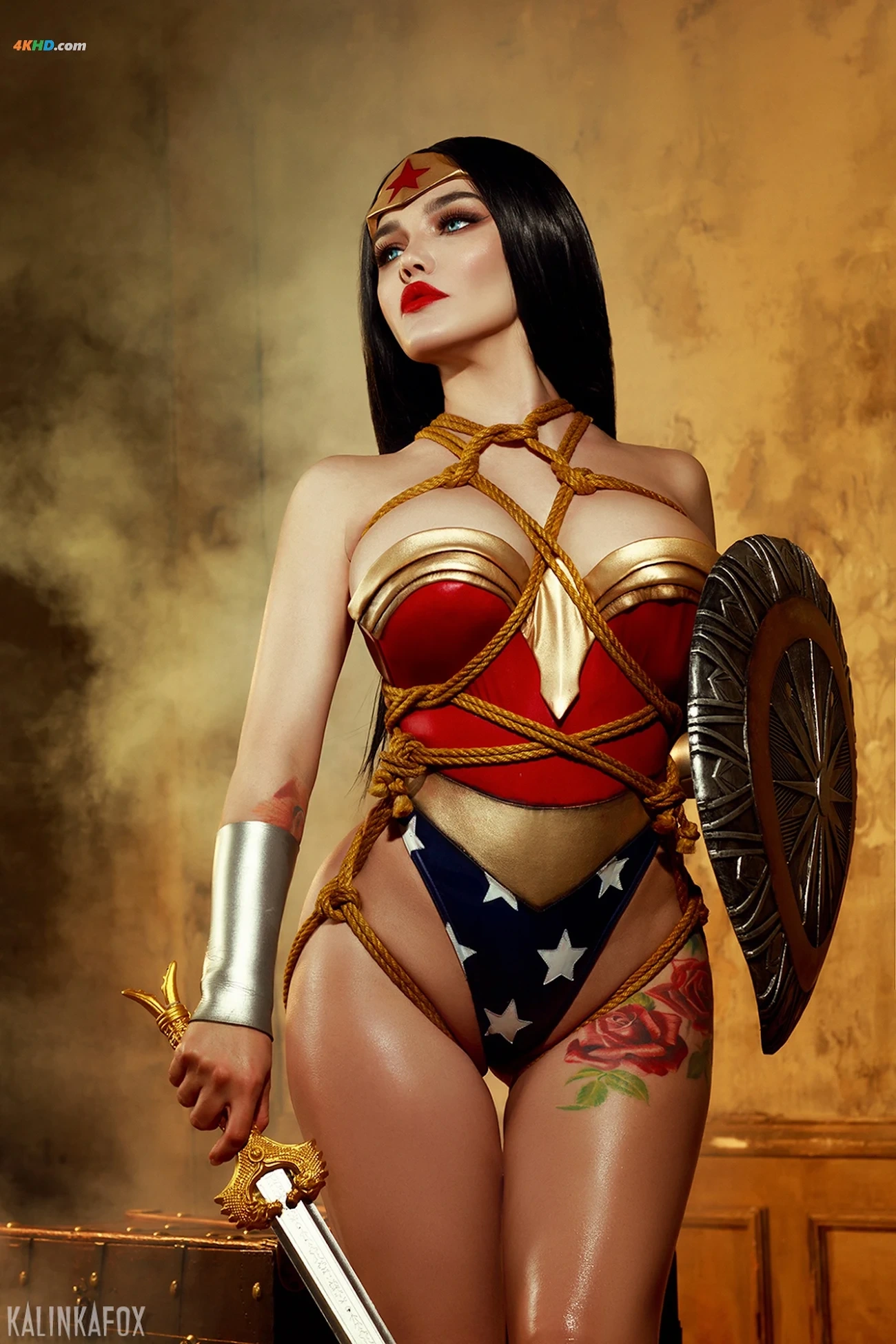 Kalinka Fox - Wonder Woman Shibari — photo 13