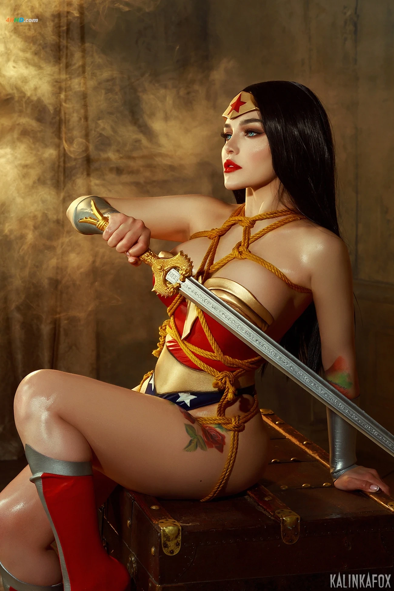 Kalinka Fox - Wonder Woman Shibari — photo 15