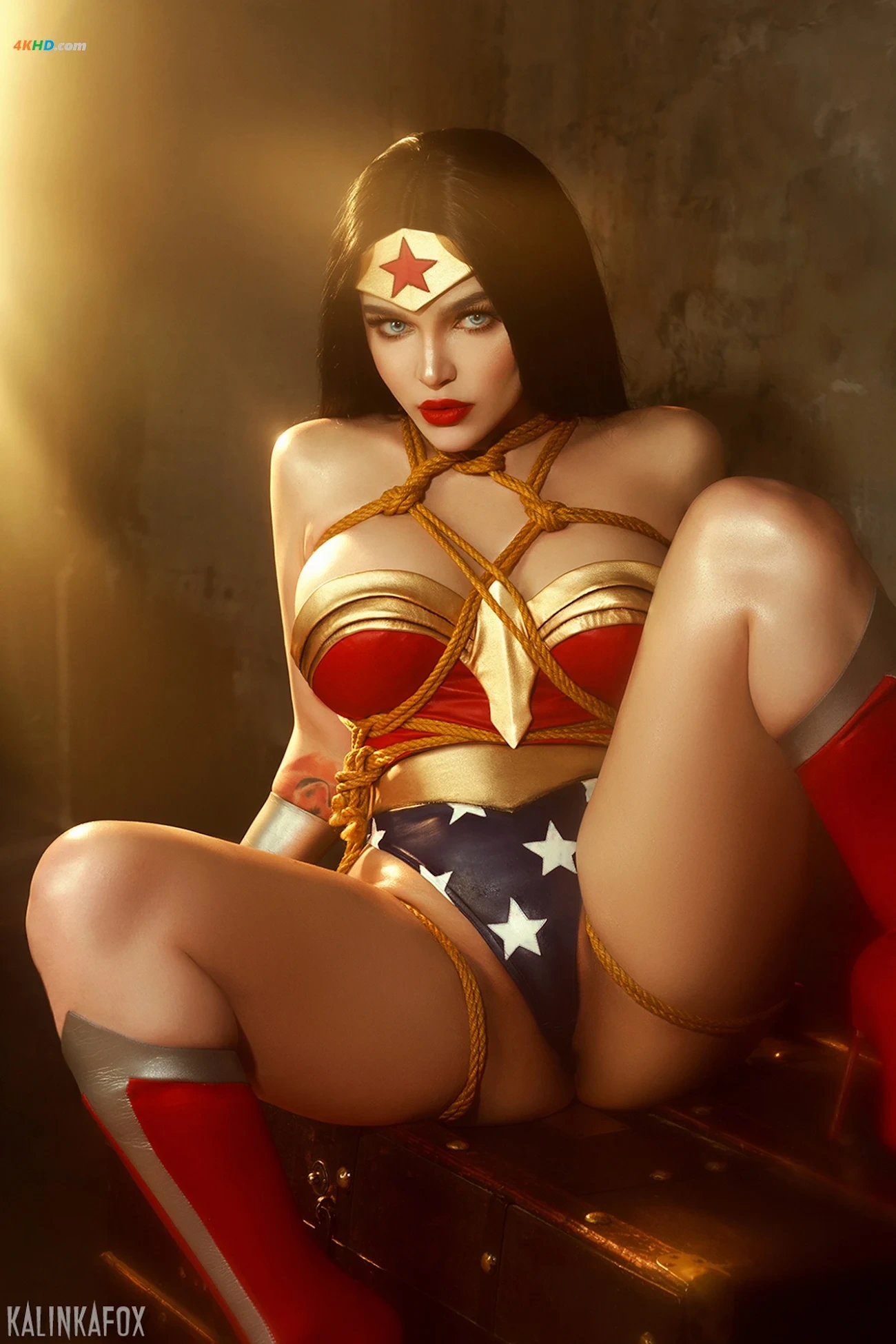 Kalinka Fox - Wonder Woman Shibari — photo 17