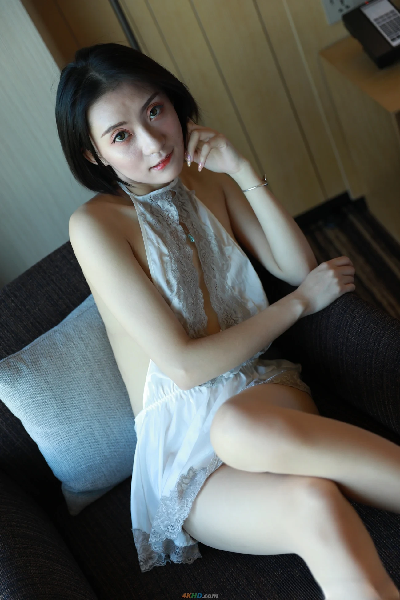 [Private Photoshoot] WeiZhiMoTe - ShenXianQiZhiDuanFaNuShen QuanChiDuSiPai WanMeiBaiNenShenZi — photo 4