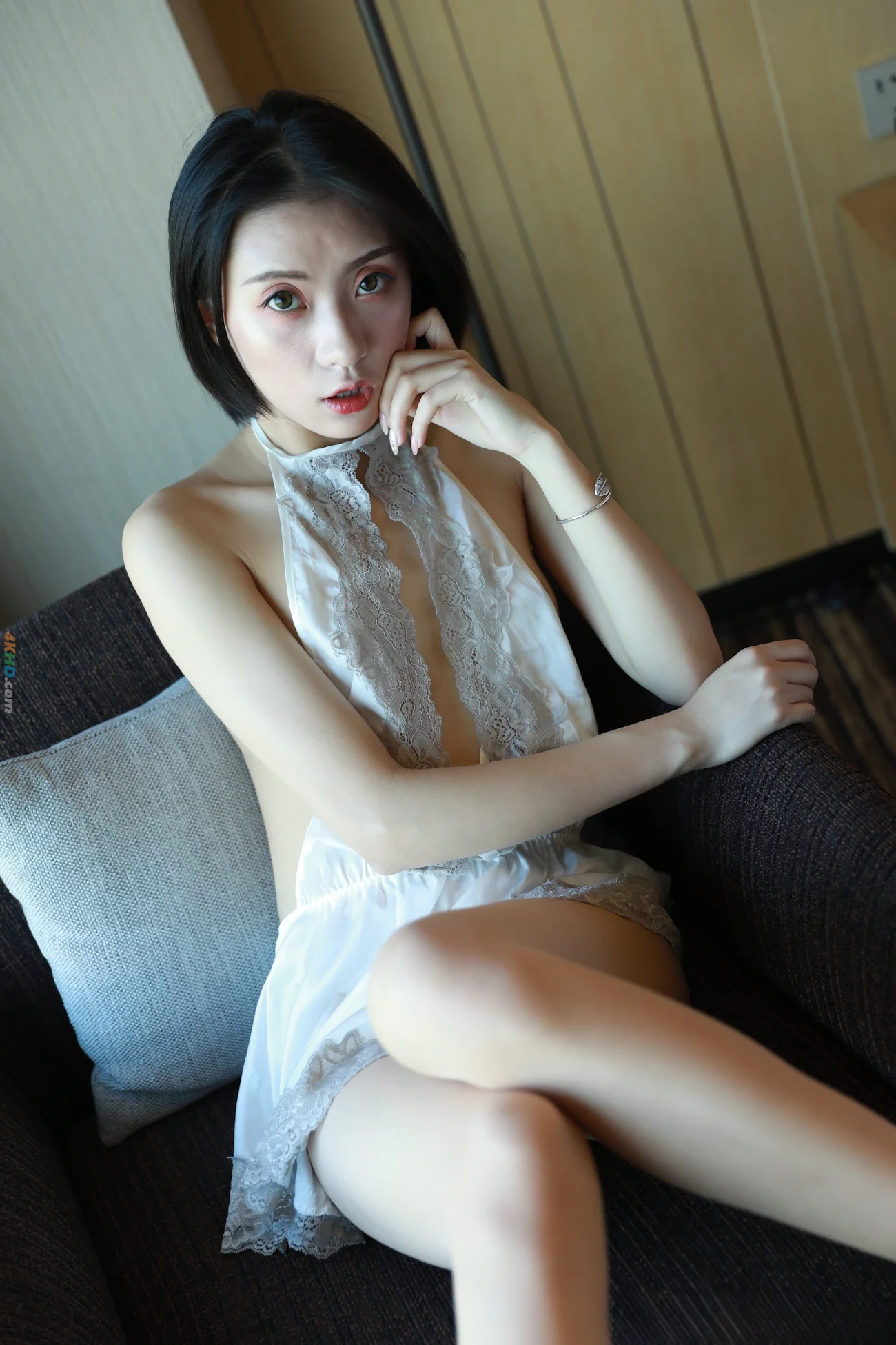 [Private Photoshoot] WeiZhiMoTe - ShenXianQiZhiDuanFaNuShen QuanChiDuSiPai WanMeiBaiNenShenZi — photo 5