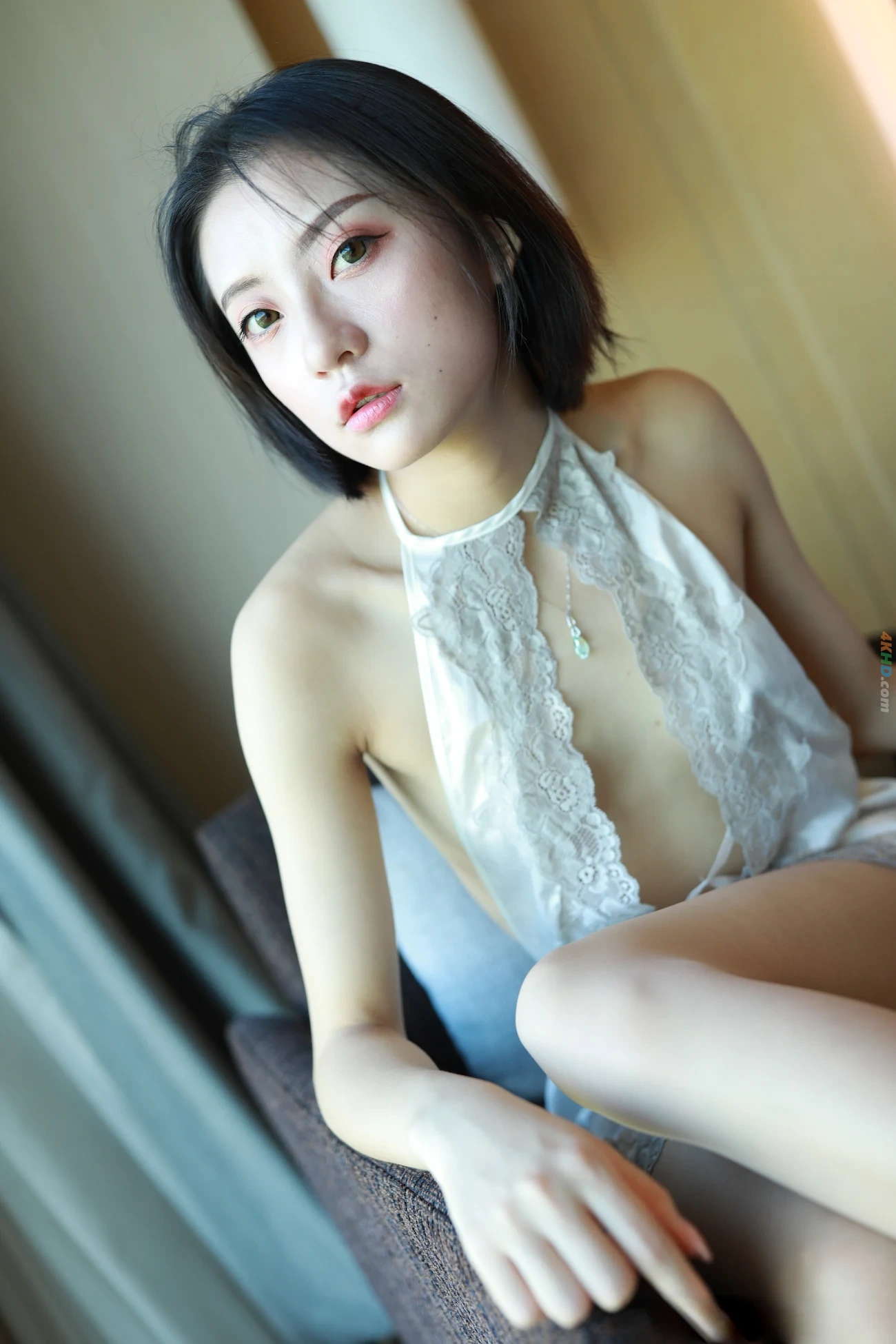 [Private Photoshoot] WeiZhiMoTe - ShenXianQiZhiDuanFaNuShen QuanChiDuSiPai WanMeiBaiNenShenZi — photo 11